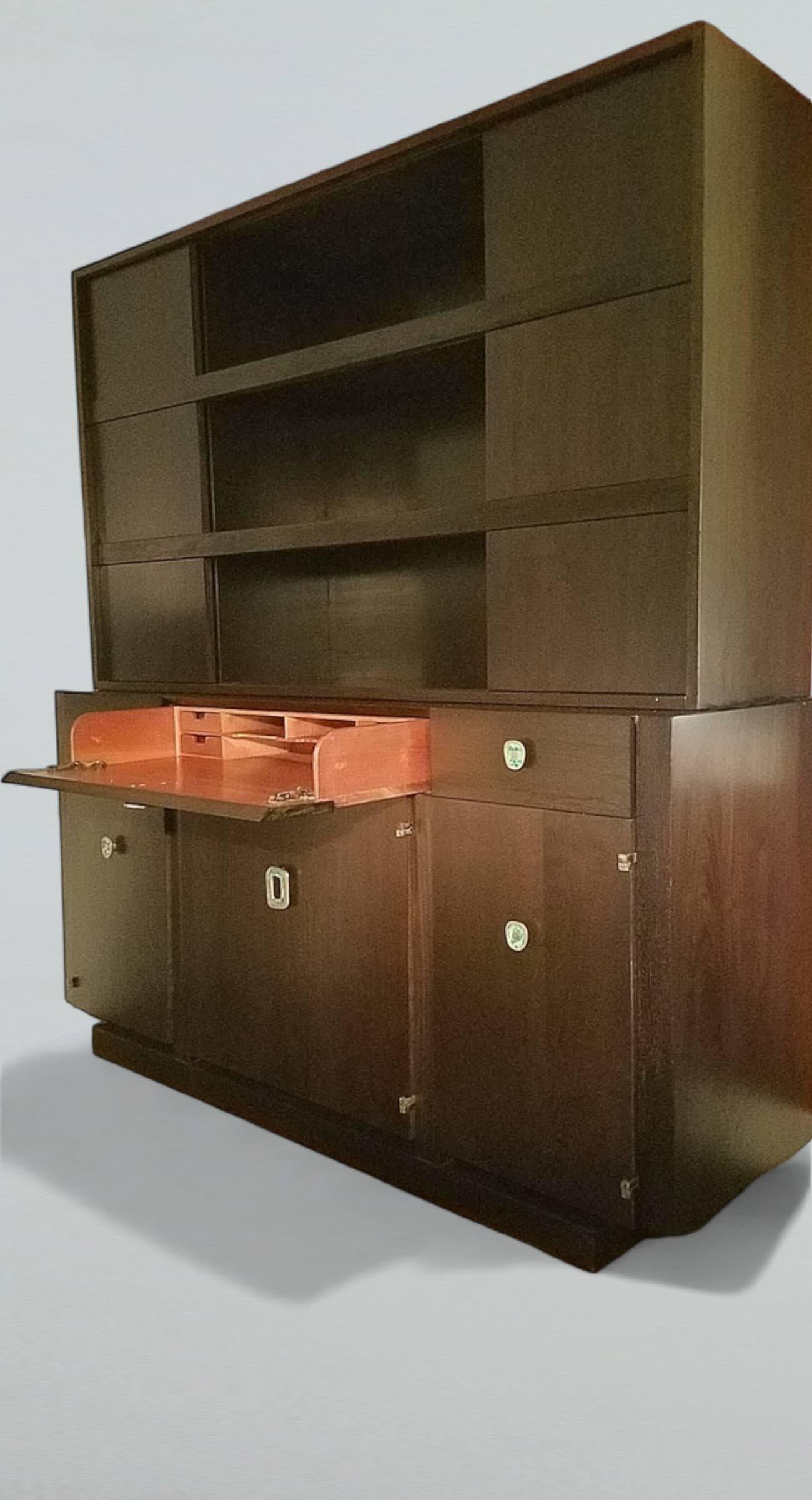 Mid-Century Modern Bureau suspendu Edmond Spence pour Industria Mueblera S. A. Mexique, vers 1955 en vente