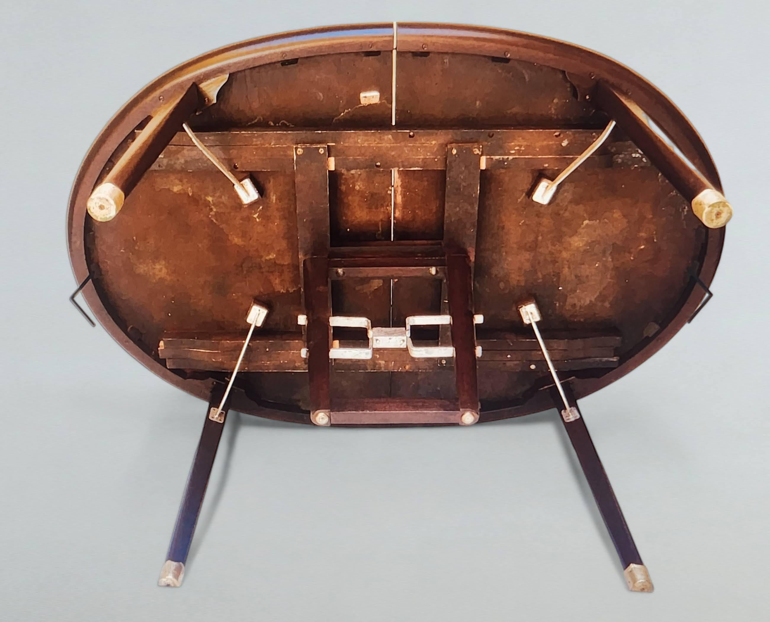 Gilt Edmond Spence Mahogany Dining Table Designed for Industria Mueblera, circa 1958 For Sale