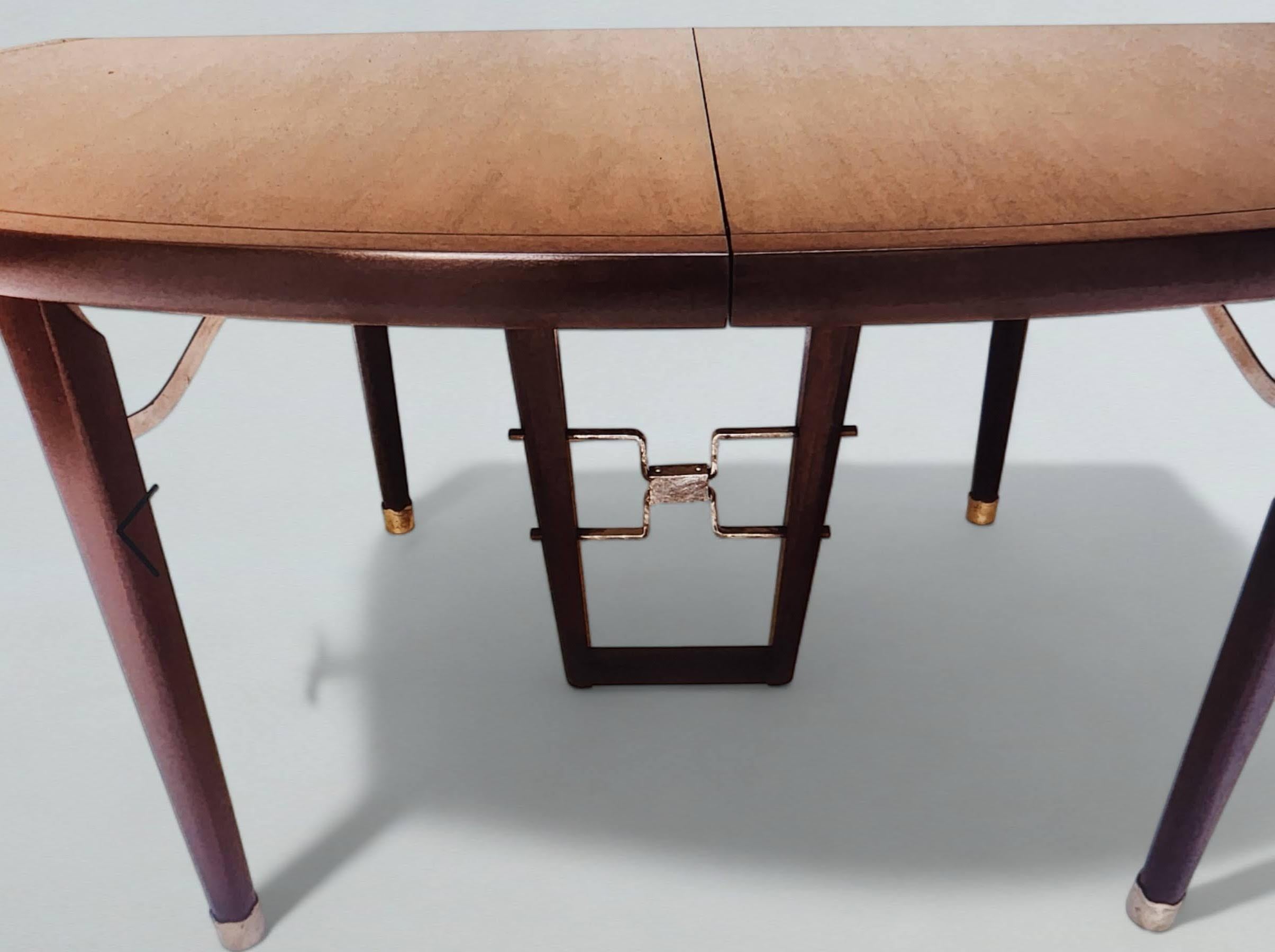 Mid-20th Century Edmond Spence Mahogany Dining Table Designed for Industria Mueblera, circa 1958 For Sale