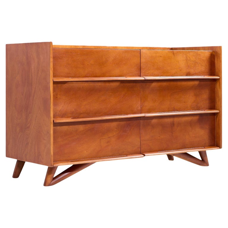 Edmond Spence Mid Century Birch Lowboy Dresser For Sale at 1stDibs