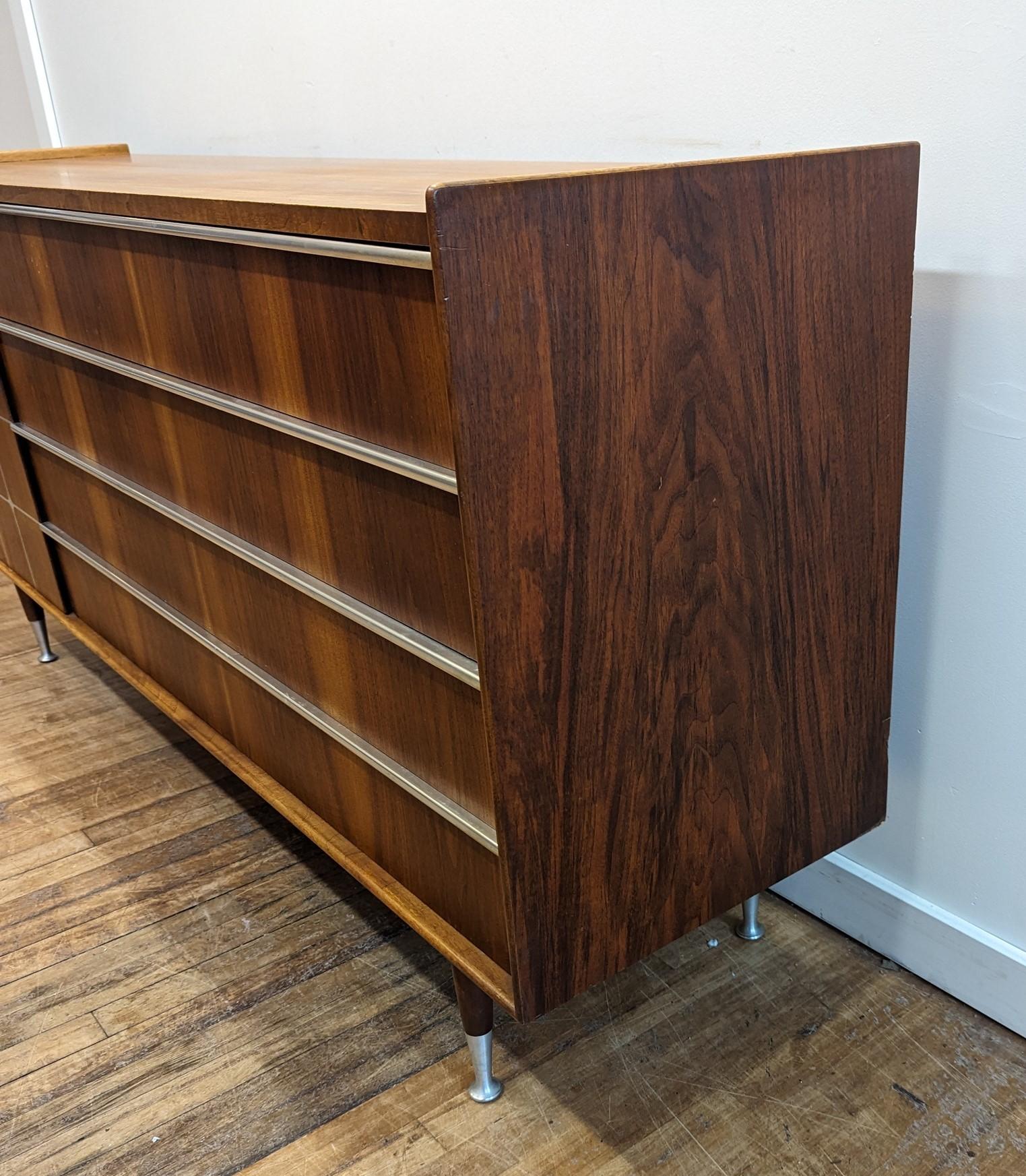Edmond Spence Mid Century Credenza Sideboard with Inlay.   For Sale 5
