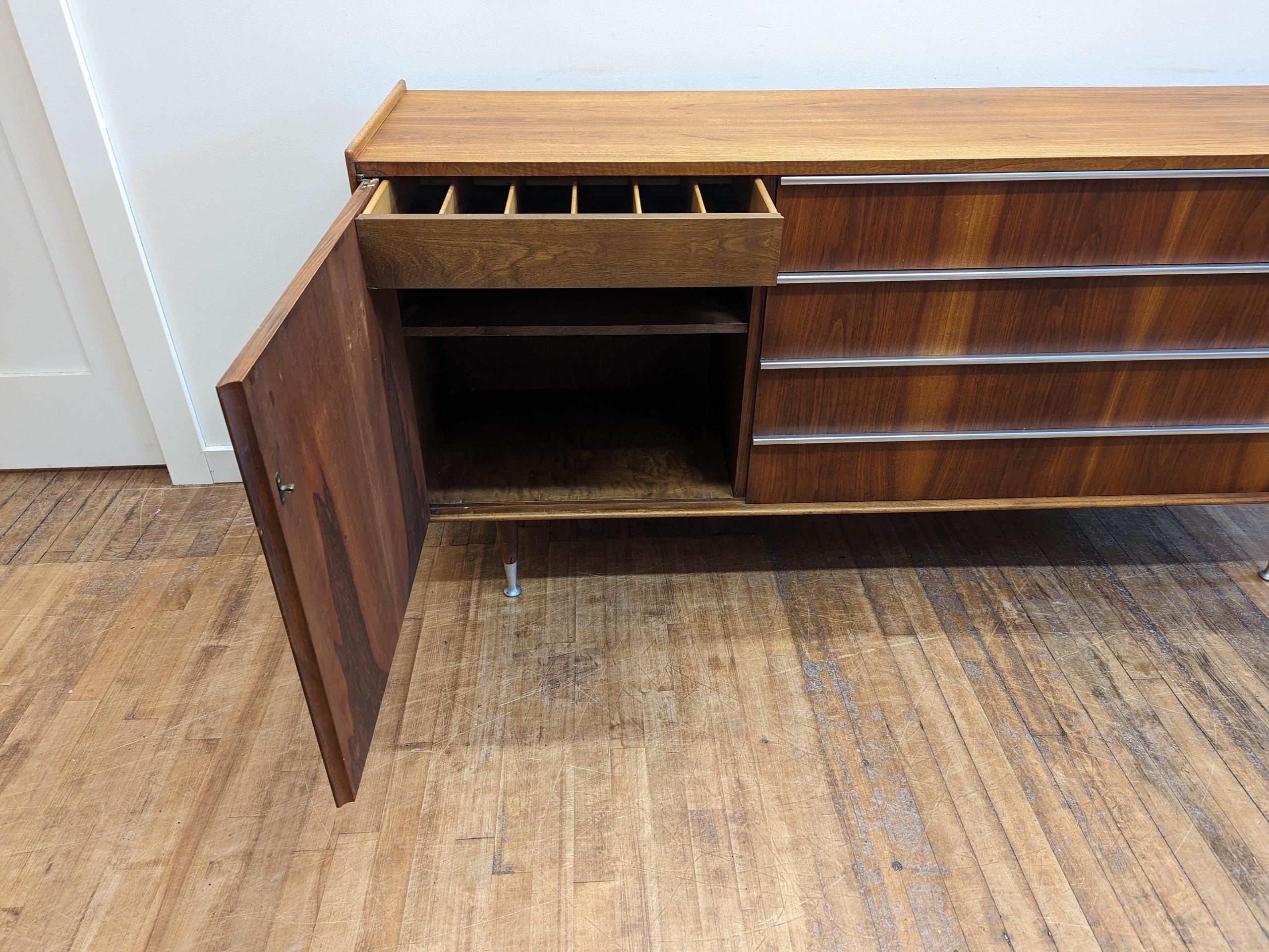Edmond Spence Mid Century Credenza Sideboard with Inlay.   For Sale 7