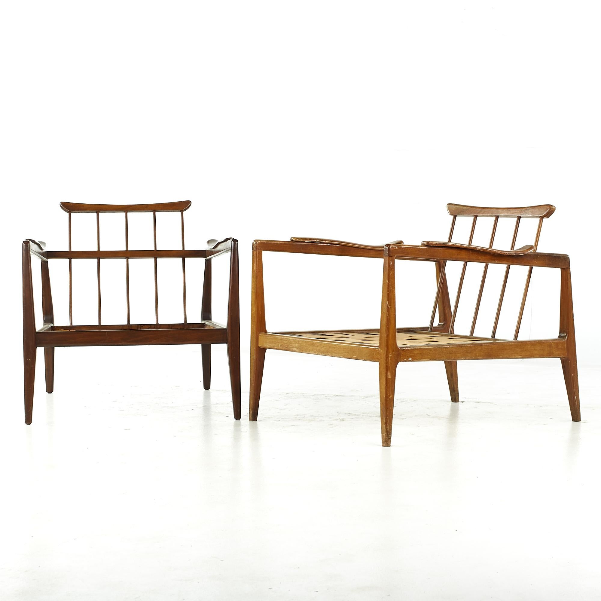 Mid-Century Modern Edmond Spence Mid-Century Lounge Chairs, Pair For Sale