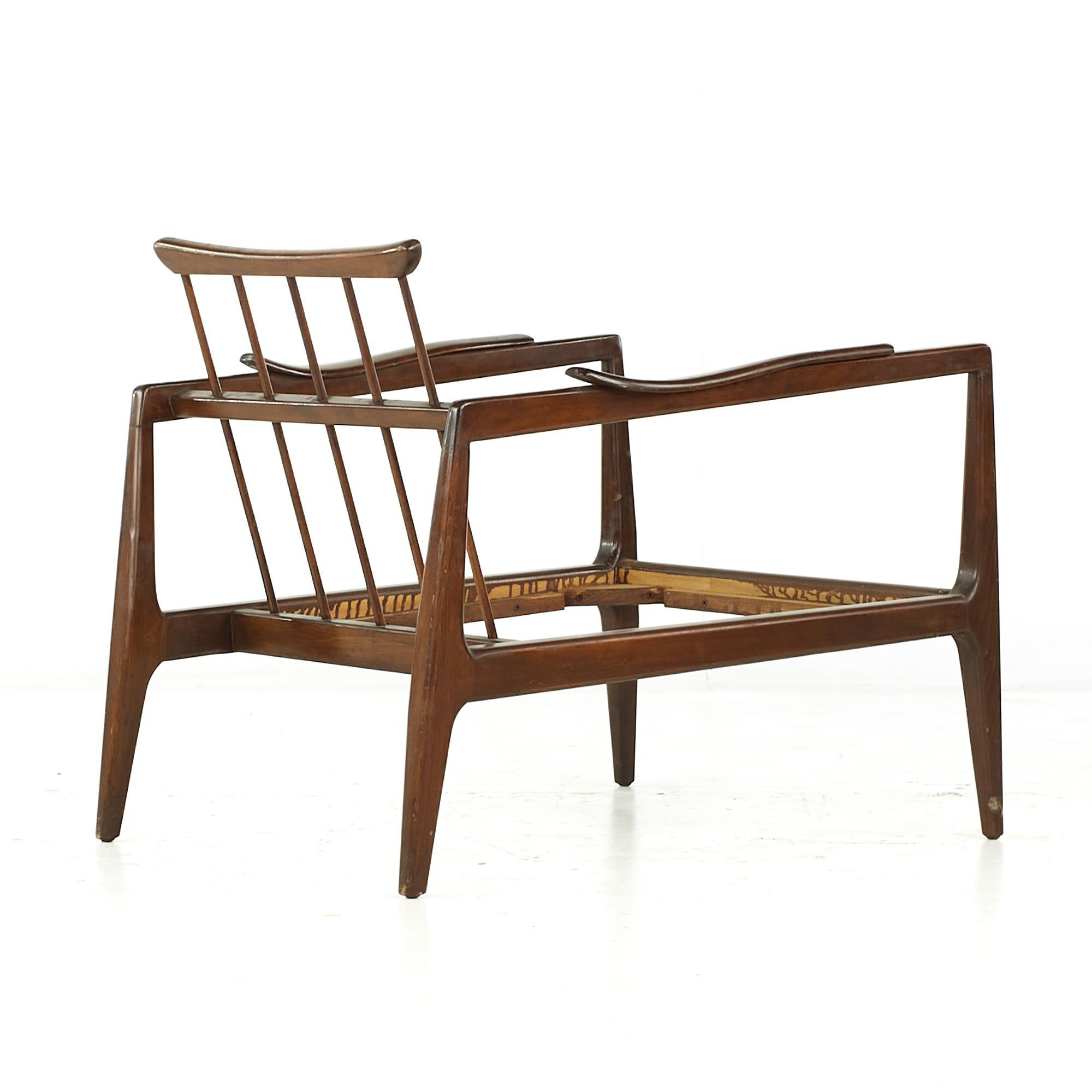 Wood Edmond Spence Mid-Century Lounge Chairs, Pair For Sale