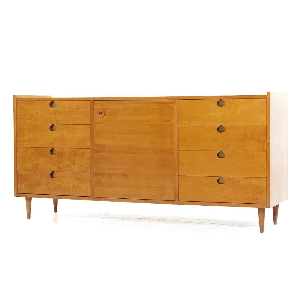 Mid-Century Modern Edmond Spence Mid Century Maple Lowboy Dresser