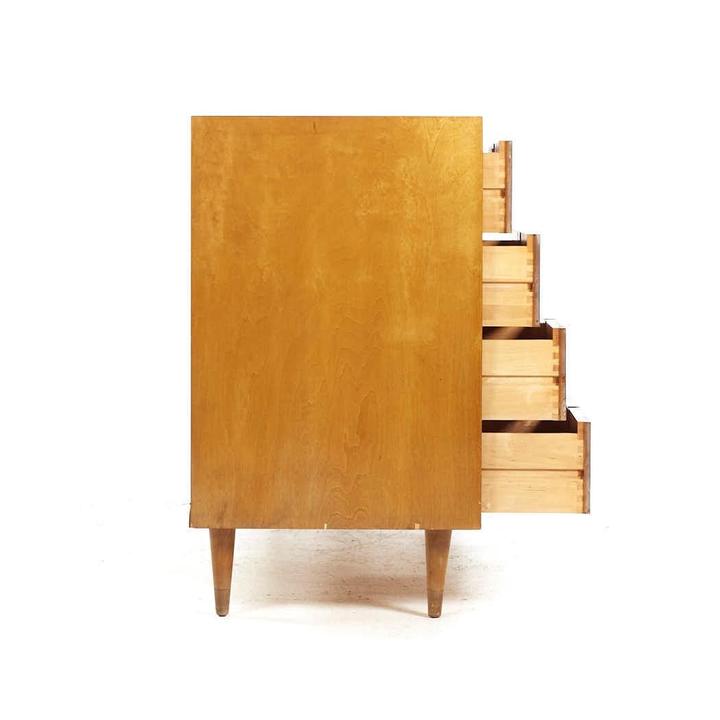 Swedish Edmond Spence Mid Century Maple Lowboy Dresser