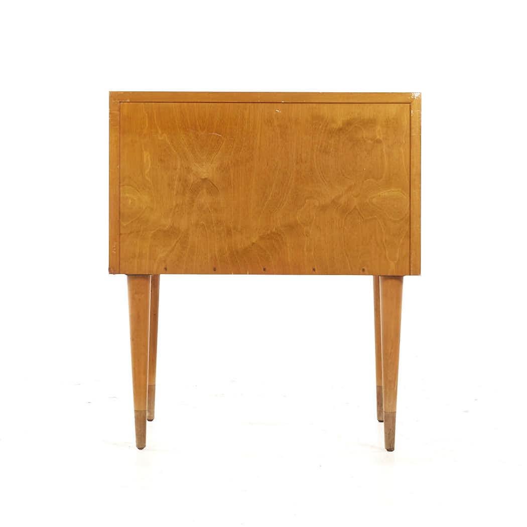Late 20th Century Edmond Spence Mid Century Maple Nightstands – Pair For Sale
