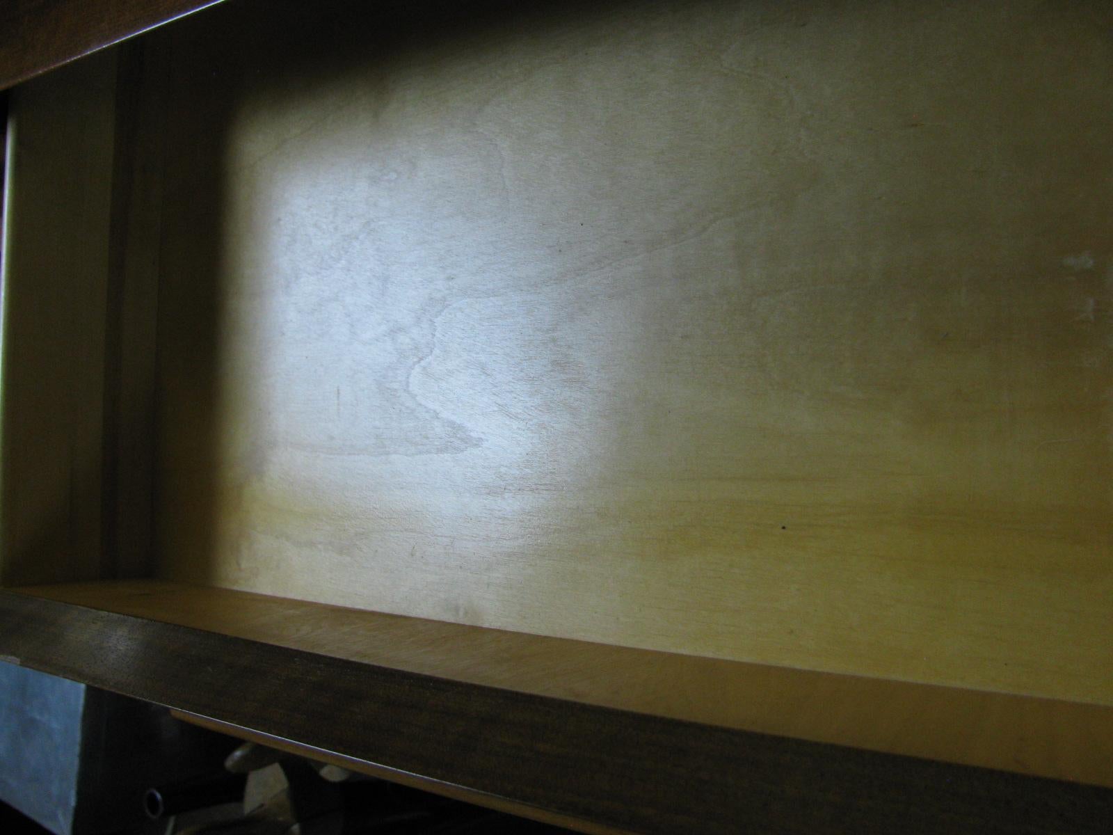 Edmond Spence Mid-Century Modern Walnut and Birch Tall Dresser Made in Sweden For Sale 5