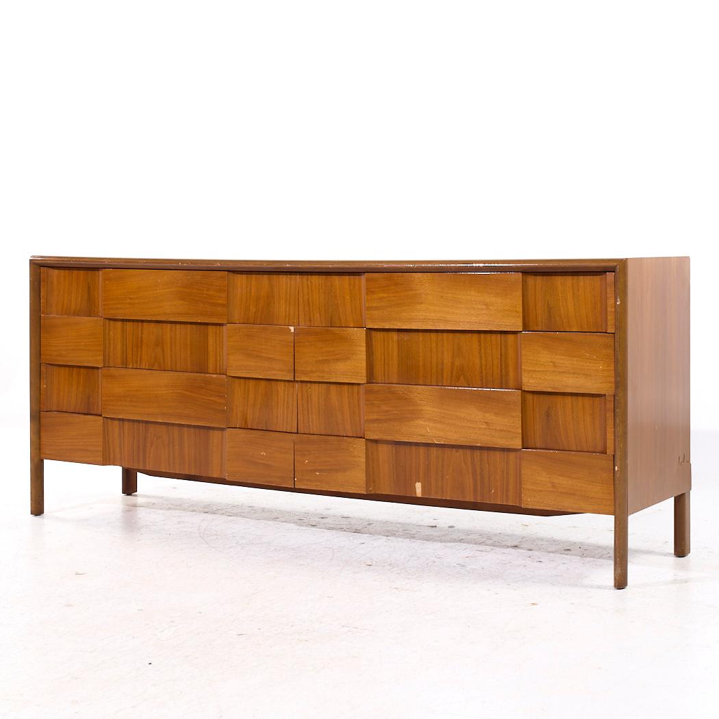 Mid-Century Modern Edmond Spence Mid Century Swedish Walnut Lowboy Dresser For Sale