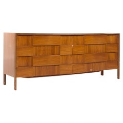 Edmond Spence Mid Century Swedish Walnut Lowboy Dresser