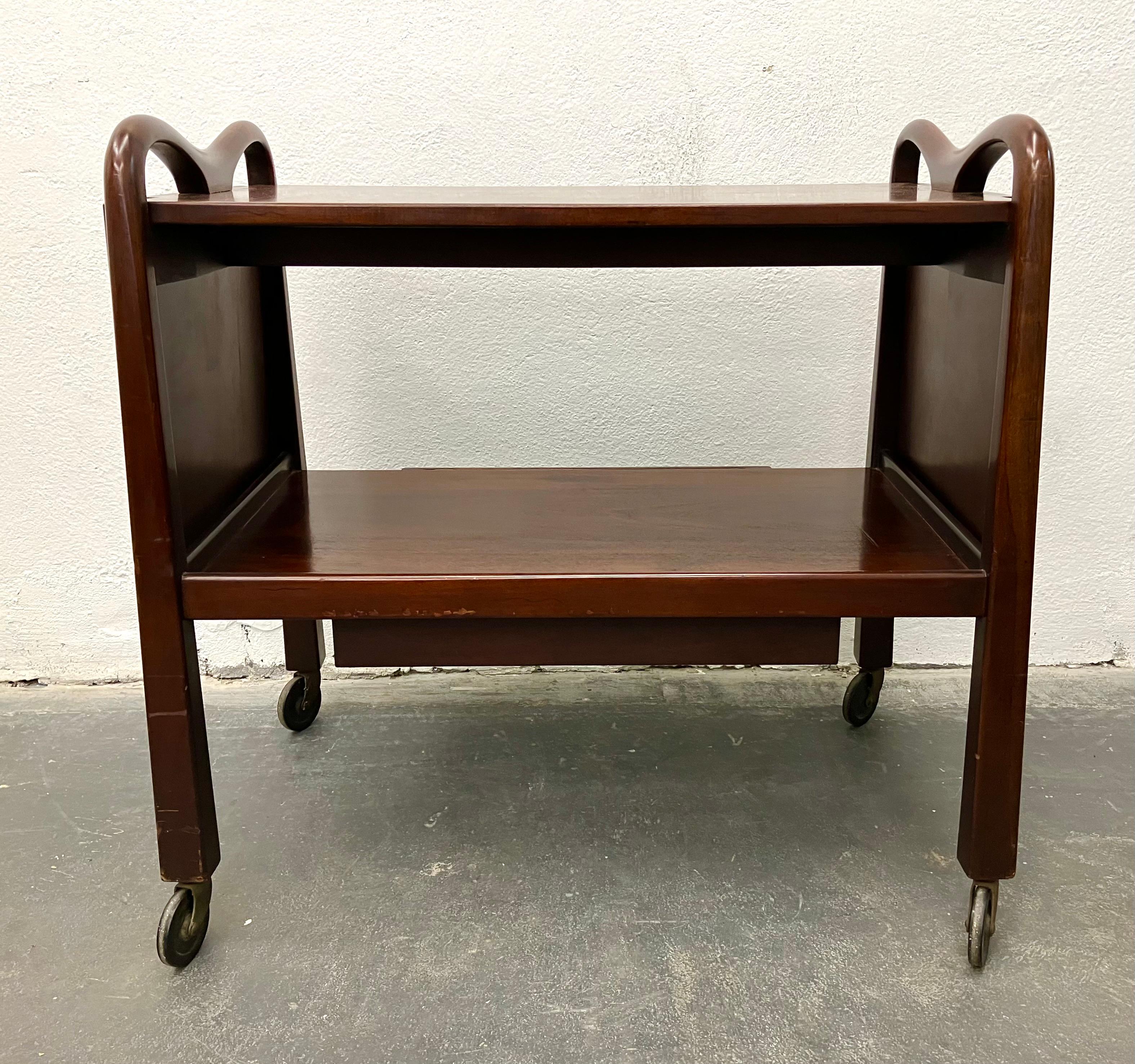 Edmond Spence Serving Cart for Industria Meublera In Good Condition In Brooklyn, NY