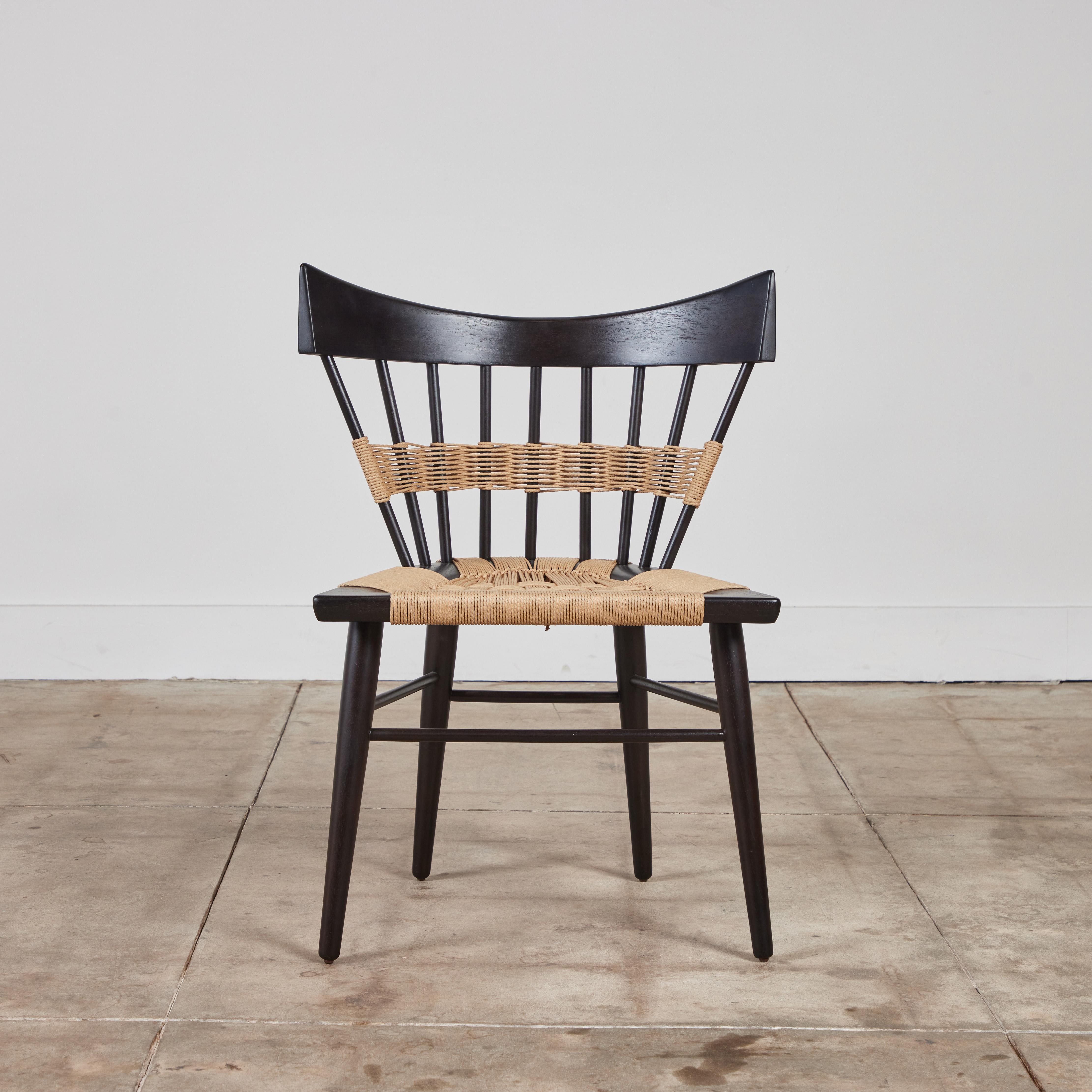 Ebonized Edmond Spence Set of Four “Yucatan” Chairs