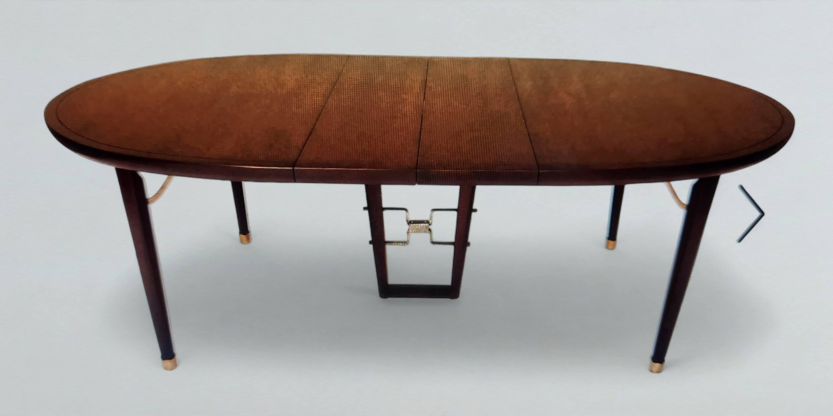 Edmond Spence Six Piece Mahogany Dinning Set for Industria Mueblera, S.A. 1950s  For Sale 1
