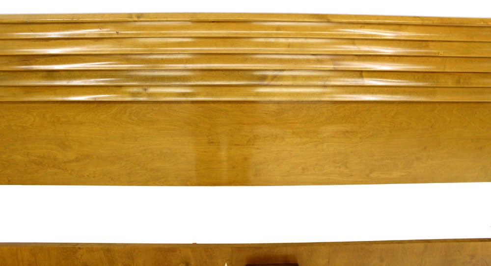 20th Century Edmond Spence Solid Birch Swedish King Size Headboard Bed