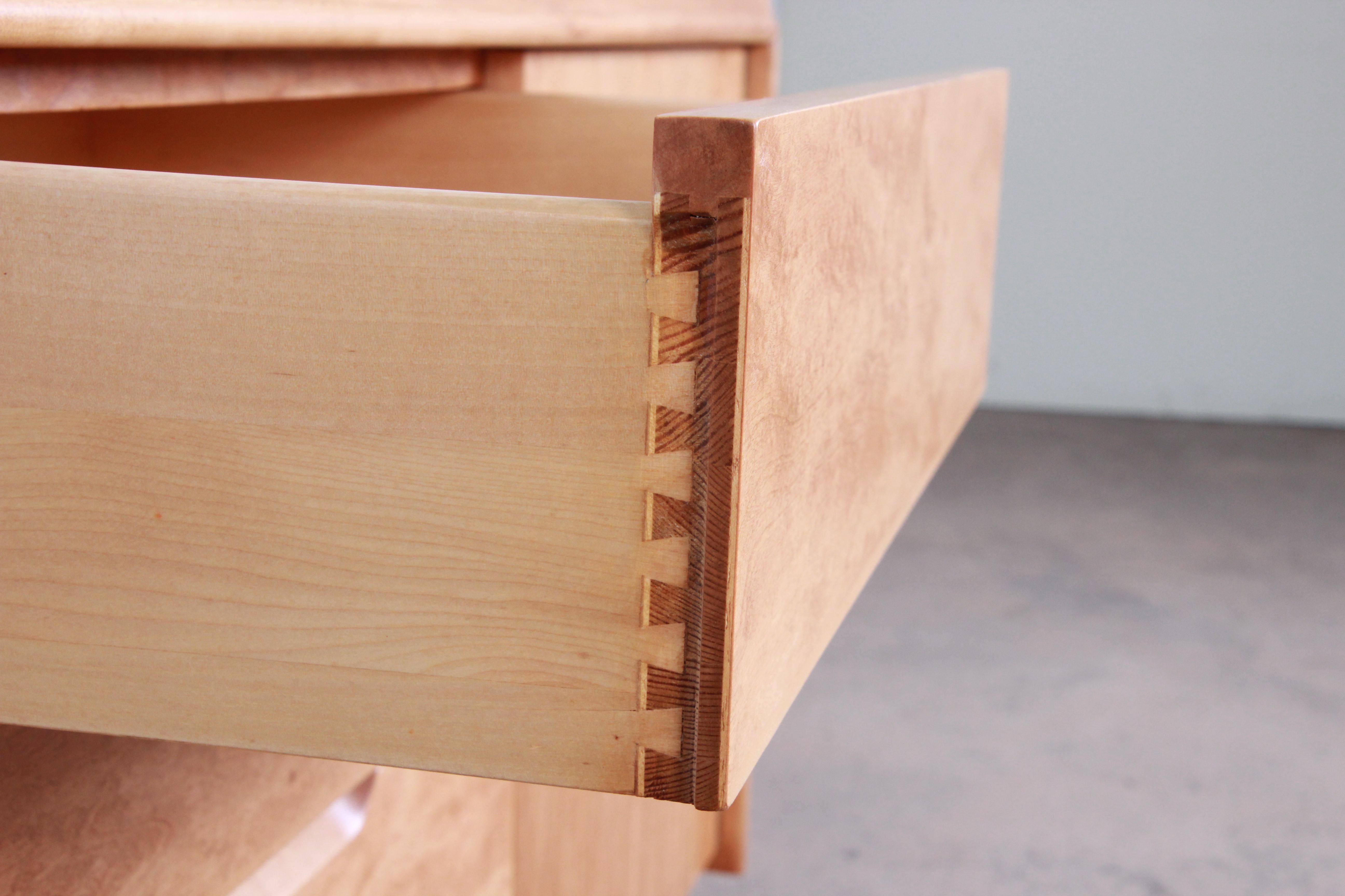 Edmond Spence Swedish Modern Maple Sideboard Credenza, Newly Refinished 5