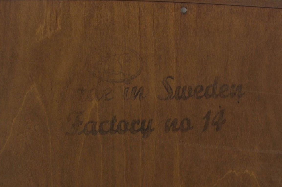 Edmond Spence Walnut  Brass Two Part High Gentleman's Chest Dresser Cabinet MINT For Sale 3