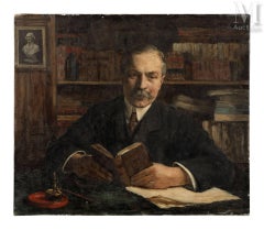 Theodore Roosevelt Ritratto originale dipinto a olio da un artista francese quotato in borsa