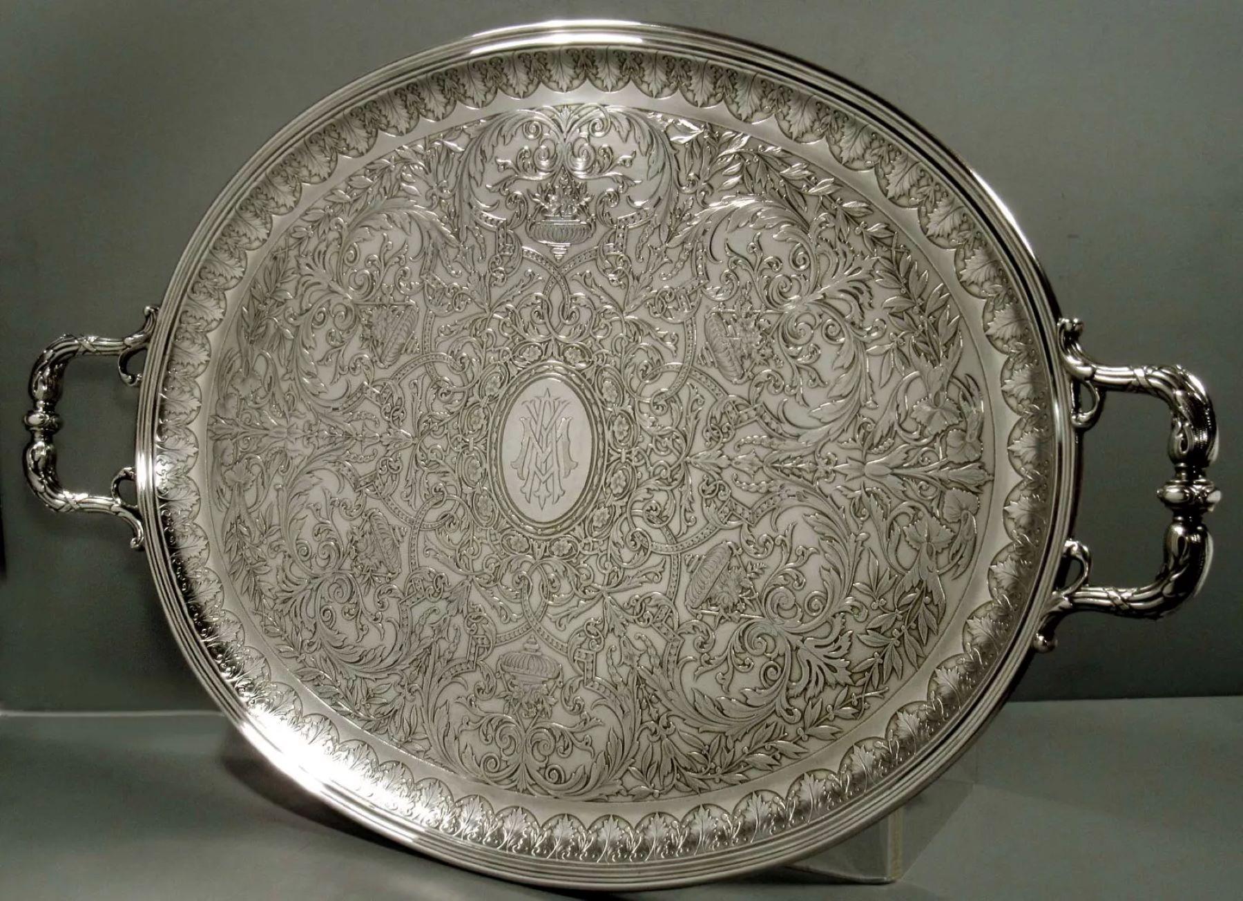 Edmond Tetard Juego de café o té de 5 piezas    C 1895 