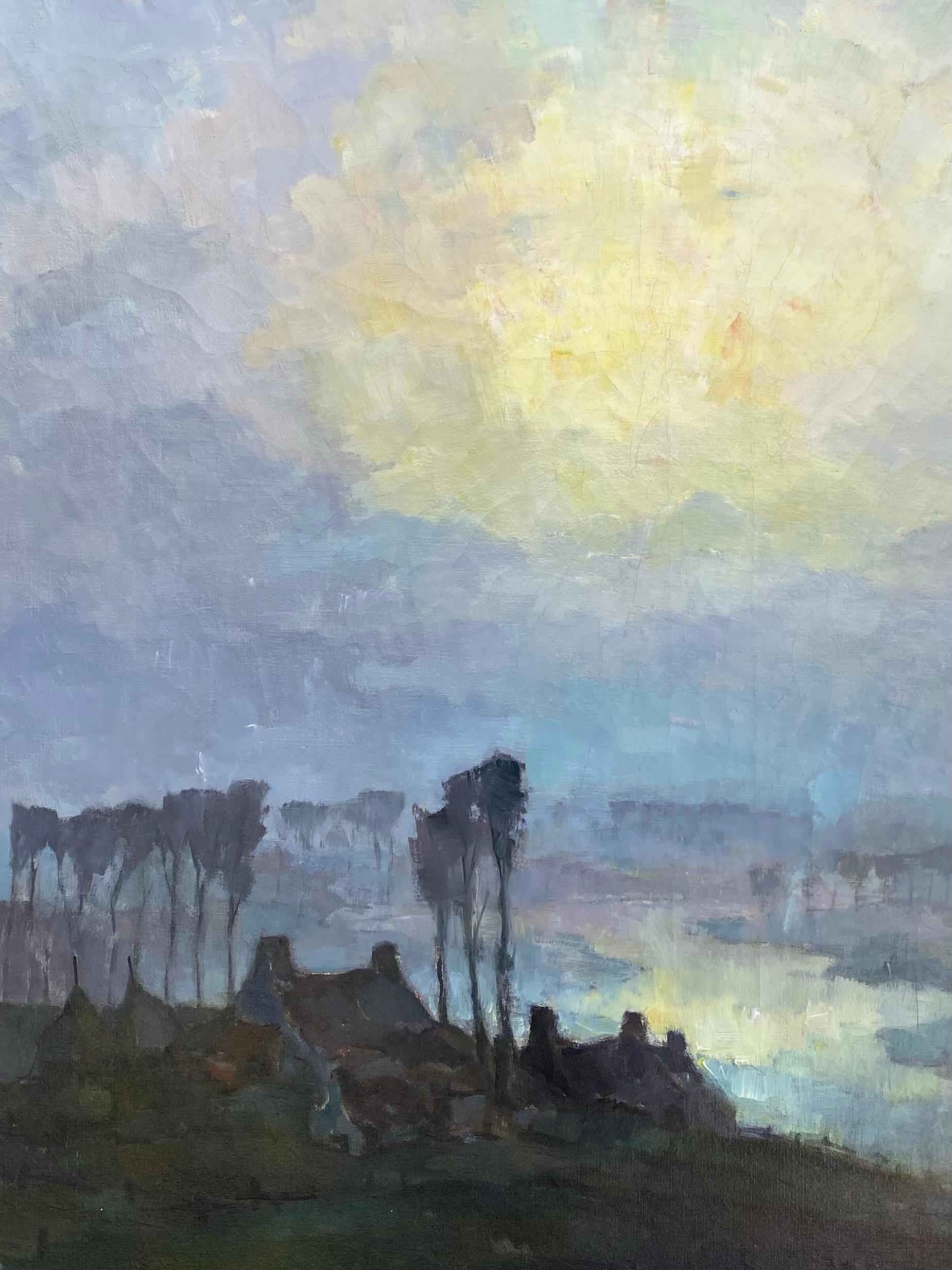 'Paesaggio tranquillo' di Edmond Van Dooren ( 1896 - Anversa - 1965 ) - Painting Impressionismo di Edmond van Dooren 