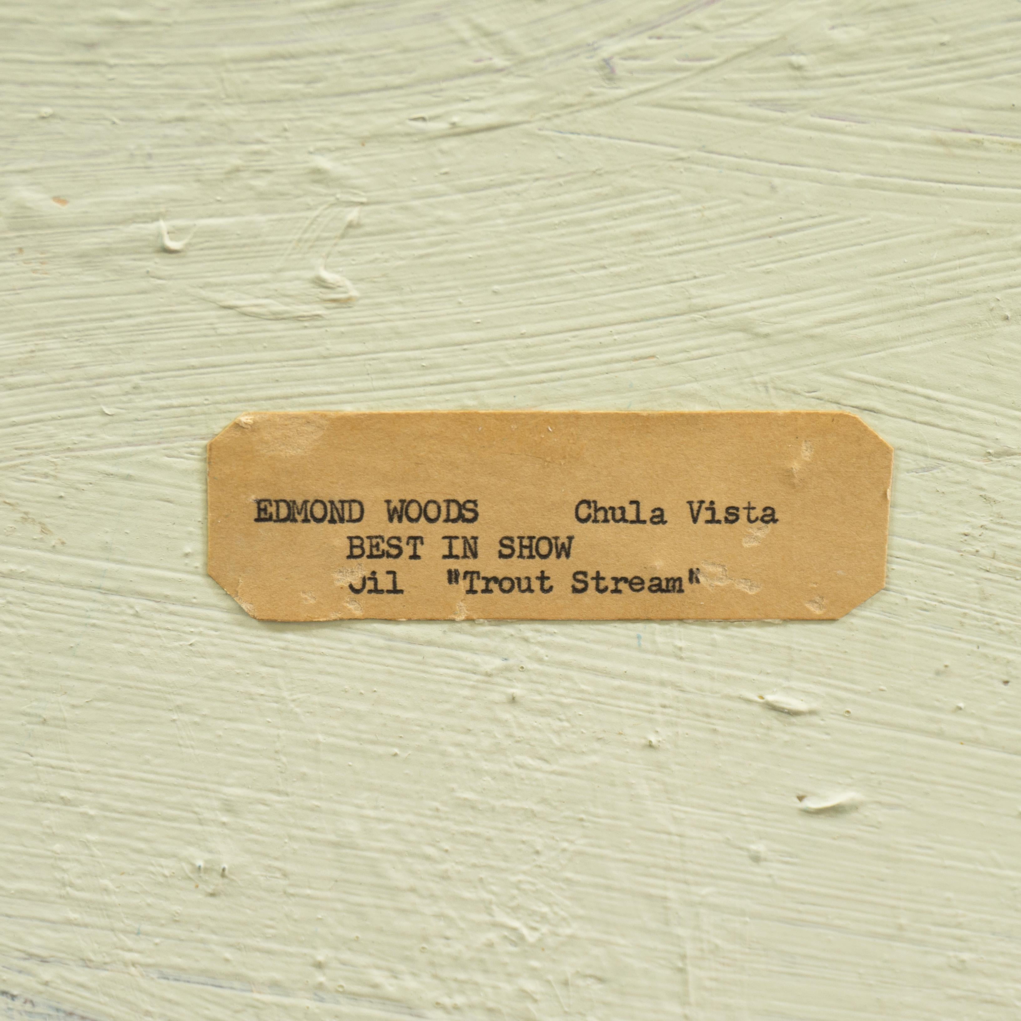 'Ruscello di trota', Olio di grandi dimensioni, San Diego, California, Istituto d'arte Chouinard and Otis in vendita 2