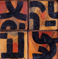 1960s ceramic tile abstract design by Modern British artist Edmond Xavier Kapp