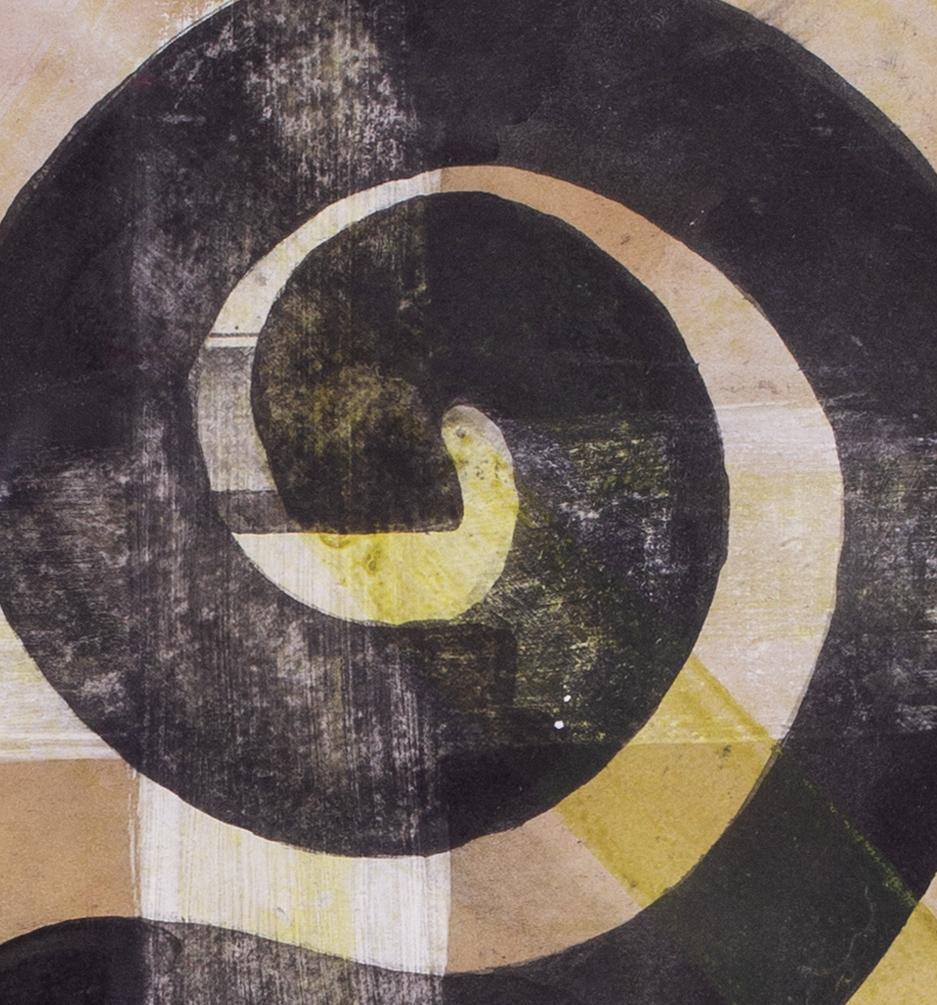 Modern British mixed media work of a spiral by Edmond Xavier Kapp For Sale 2