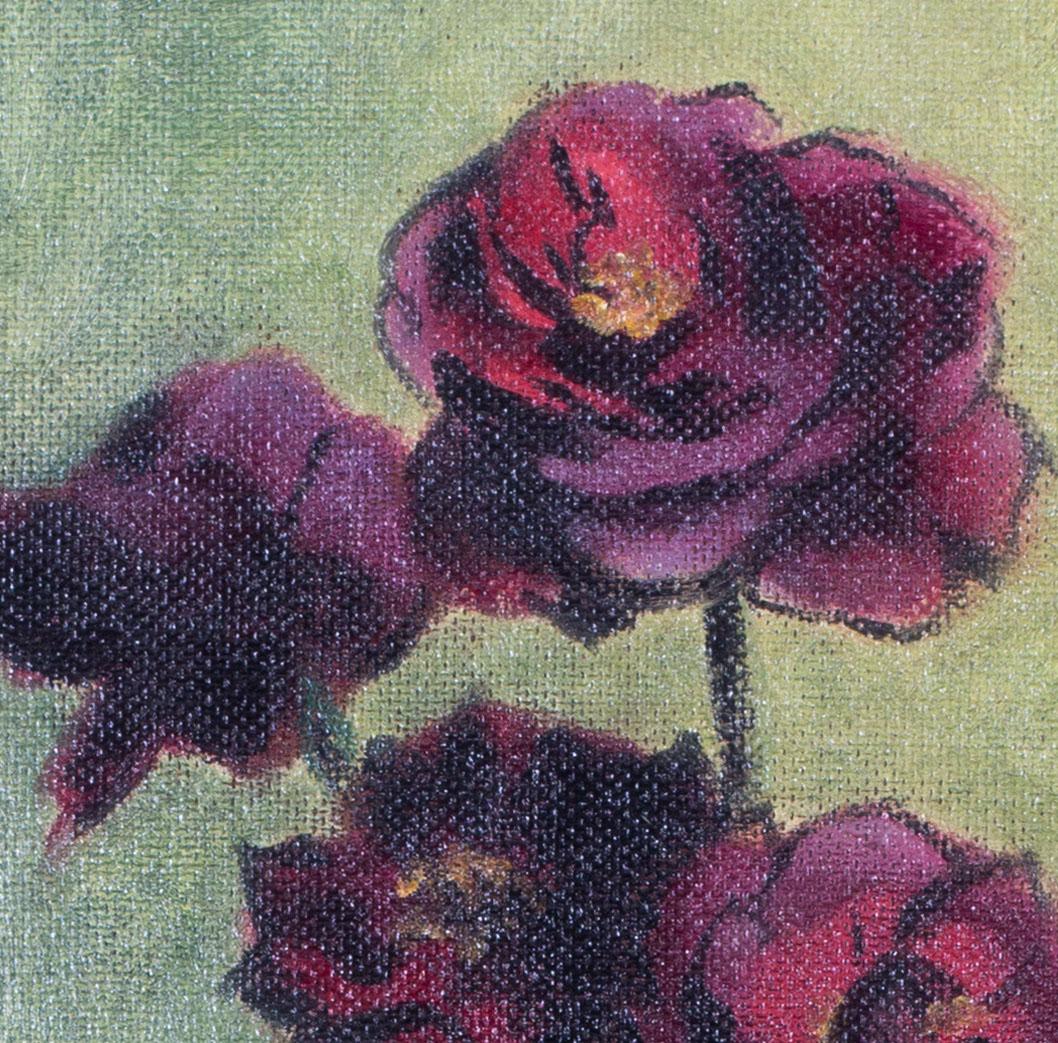 Mid Century Modern British 'roses in a jug' by British German artist Kapp, 1955 For Sale 1