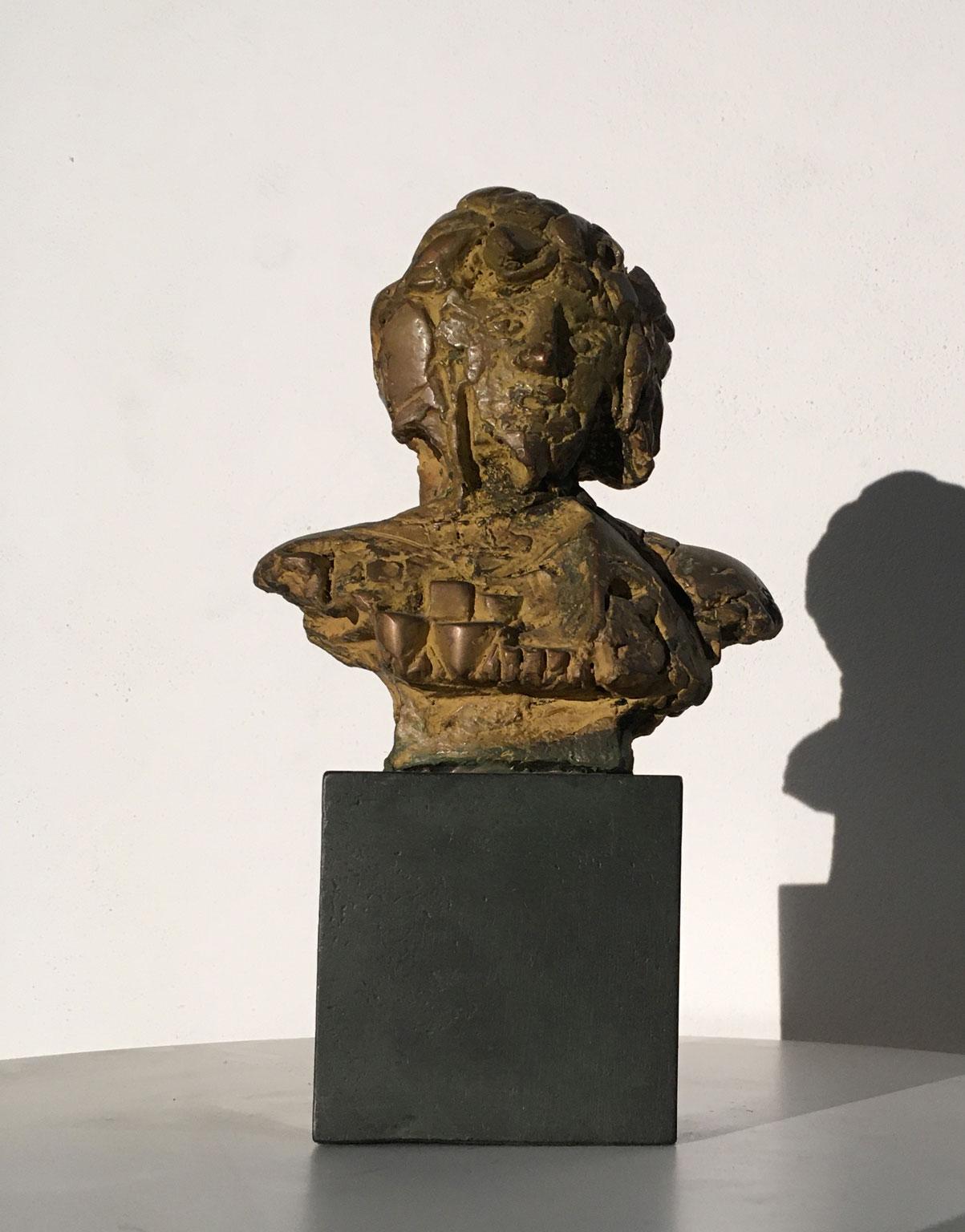1980 Italy Bronze Sculpture by Edmondo Cirillo Title Ulisse For Sale 15