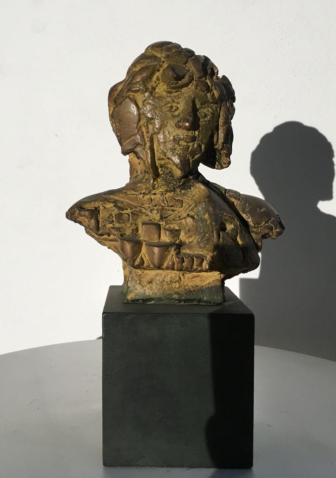 1980 Italy Bronze Sculpture by Edmondo Cirillo Title Ulisse For Sale 5