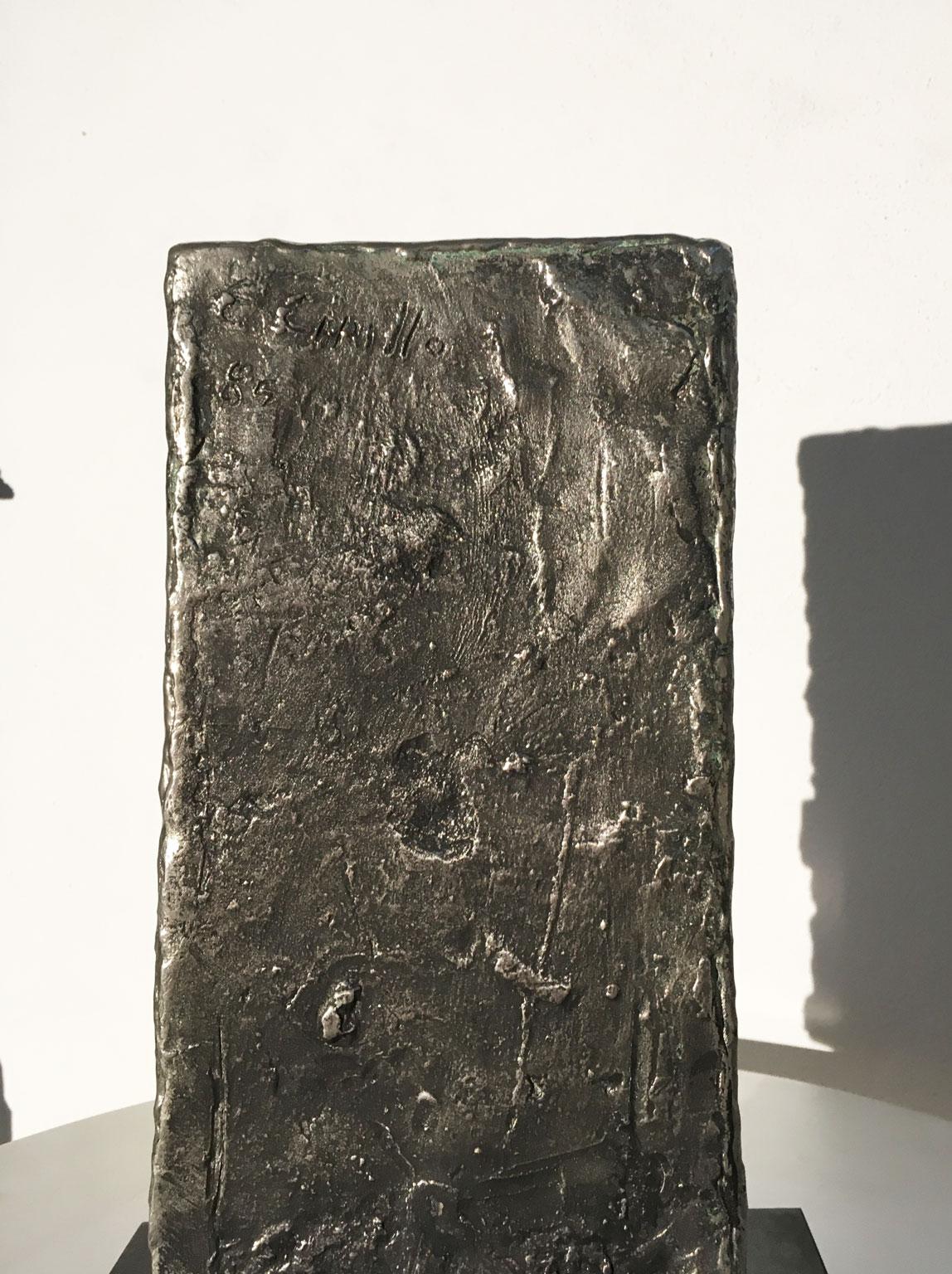 Sculpture abstraite en bronze d'Edmondo, Italie, 1985  Cirillo  Opus de façade en vente 11