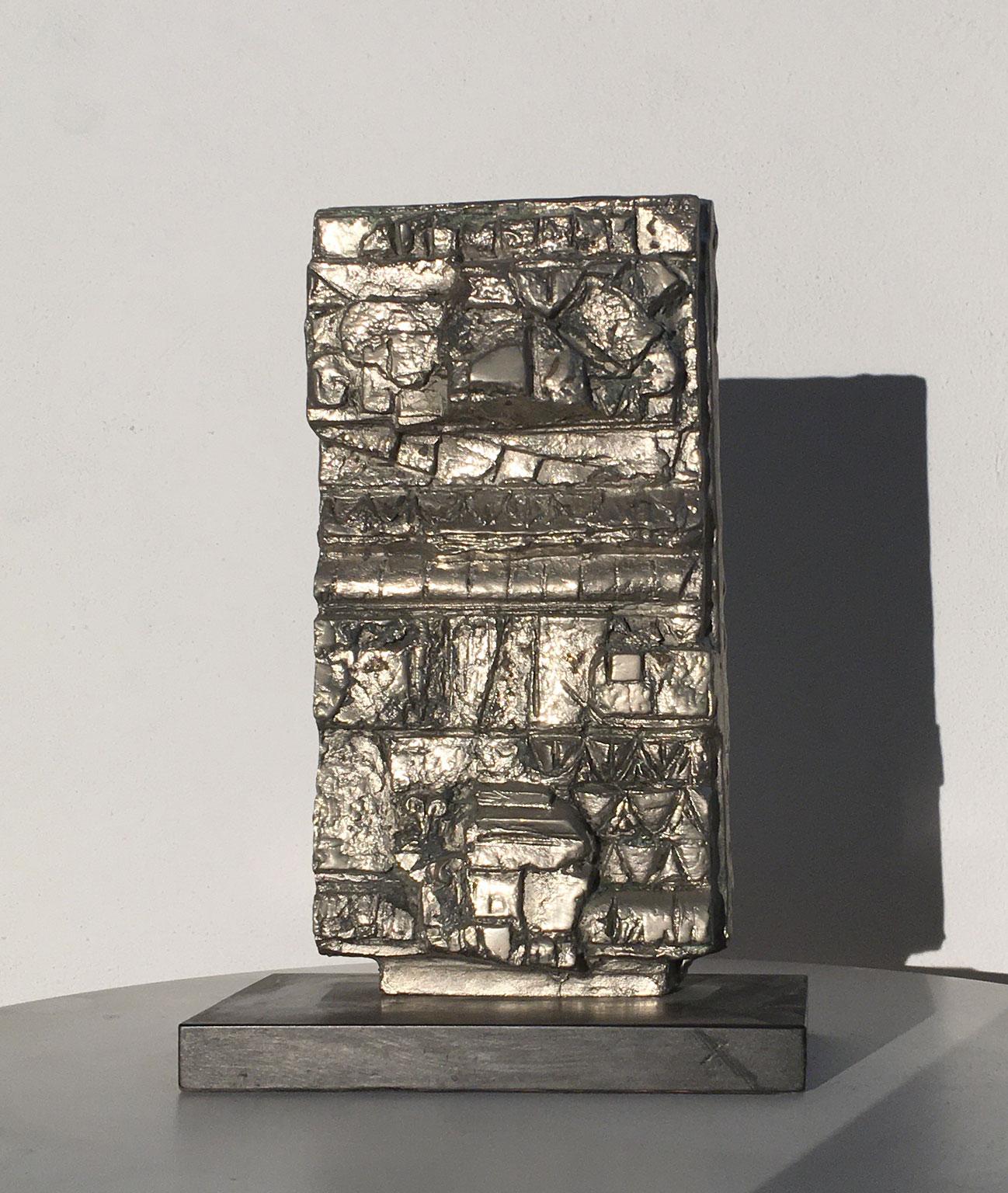 Sculpture abstraite en bronze d'Edmondo, Italie, 1985  Cirillo  Opus de façade en vente 14