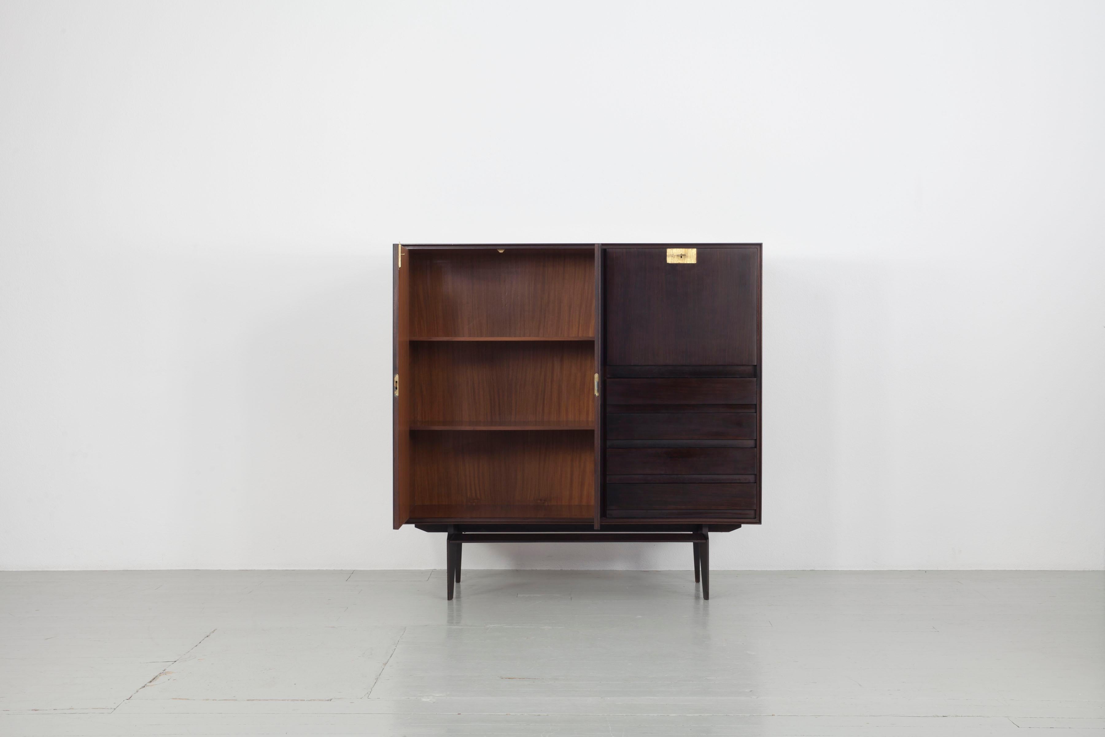 Italian Edmondo Palutari Dassi Rosewood Sideboard, Italy 1960s