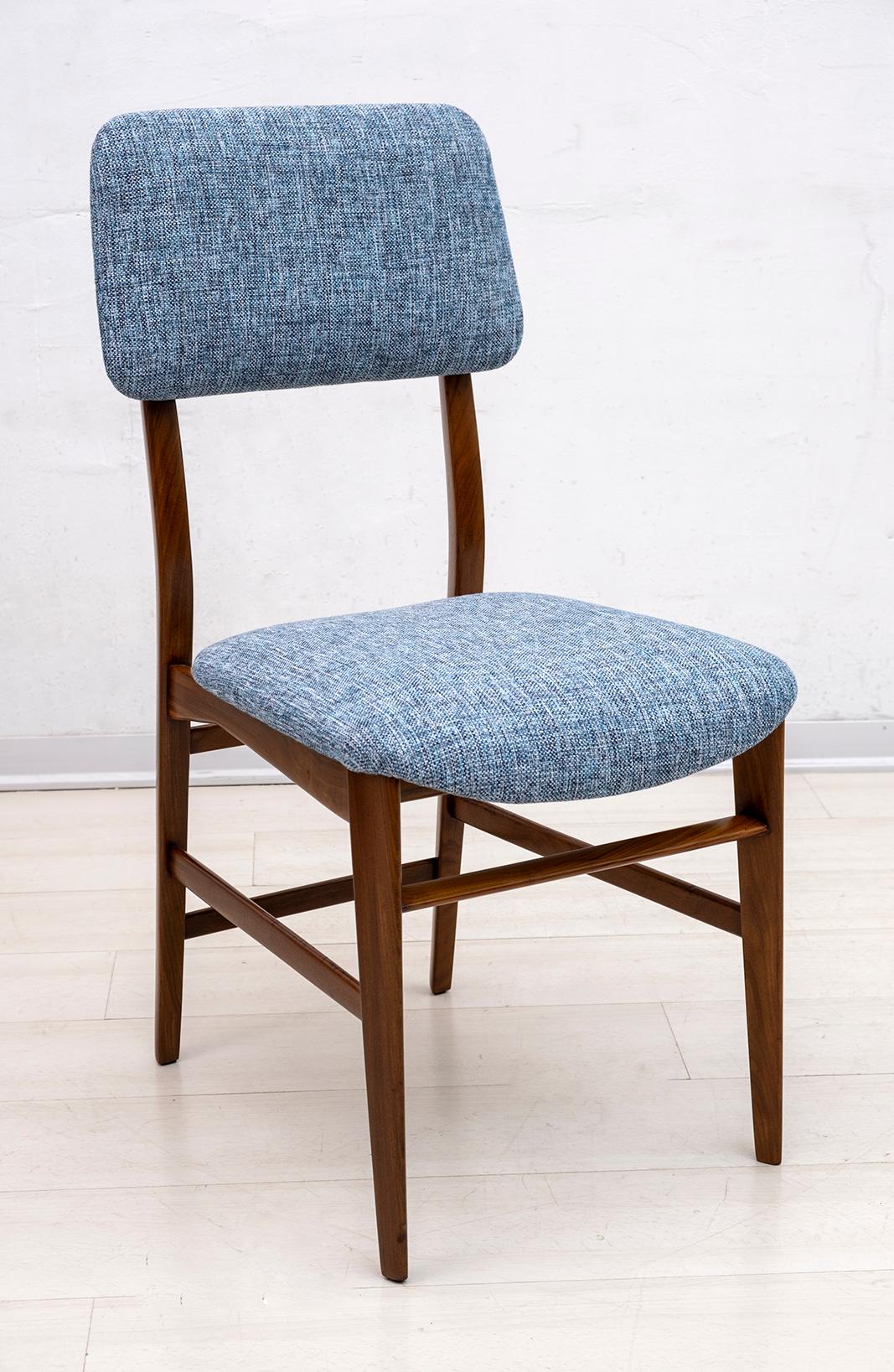 Edmondo Palutari pour Dassi Table et chaises en teck italiennes du milieu du siècle, années 50 Bon état - En vente à Puglia, Puglia