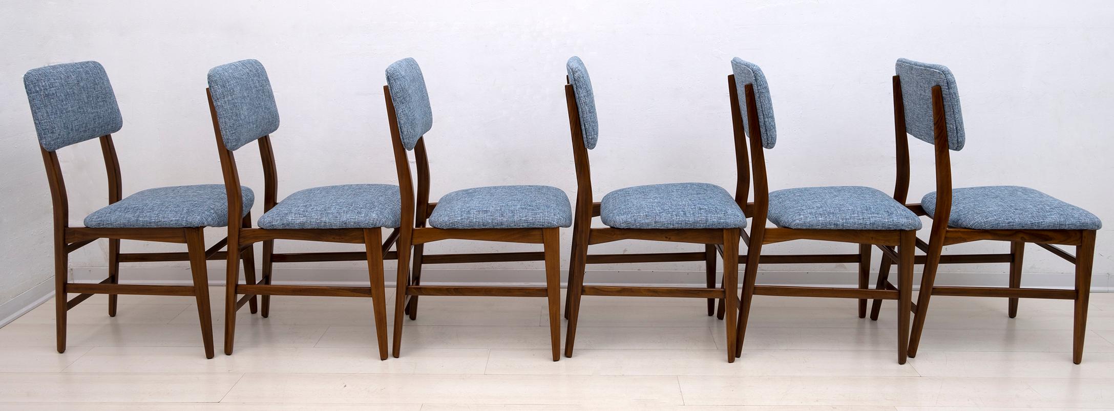 Milieu du XXe siècle Edmondo Palutari pour Dassi Table et chaises en teck italiennes du milieu du siècle, années 50 en vente