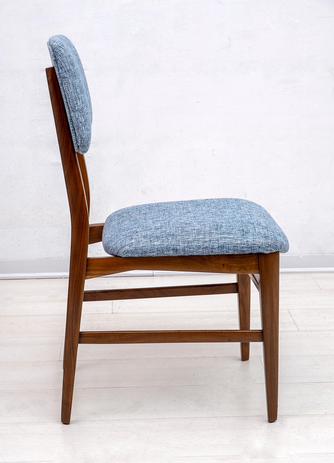 Edmondo Palutari pour Dassi Table et chaises en teck italiennes du milieu du siècle, années 50 en vente 1