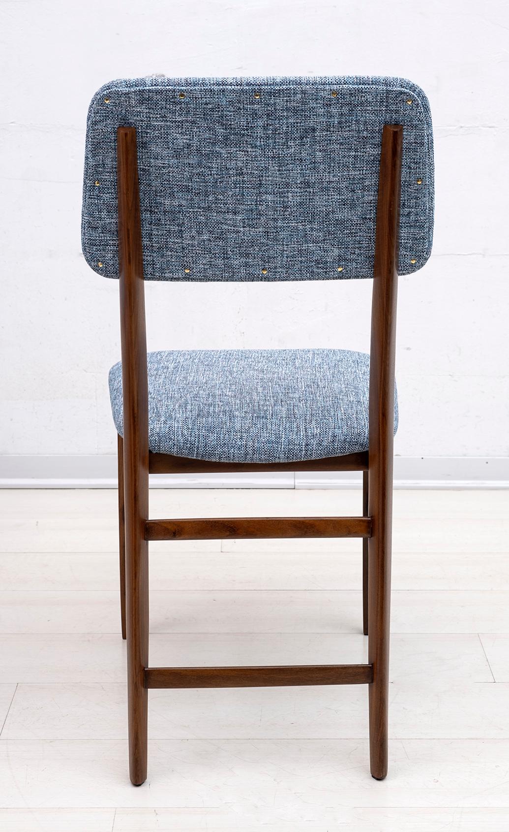 Edmondo Palutari pour Dassi Table et chaises en teck italiennes du milieu du siècle, années 50 en vente 3