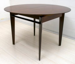 Edmondo Palutari for Dassi Mid-Century Italian Teak Round Dining Table, 1950s