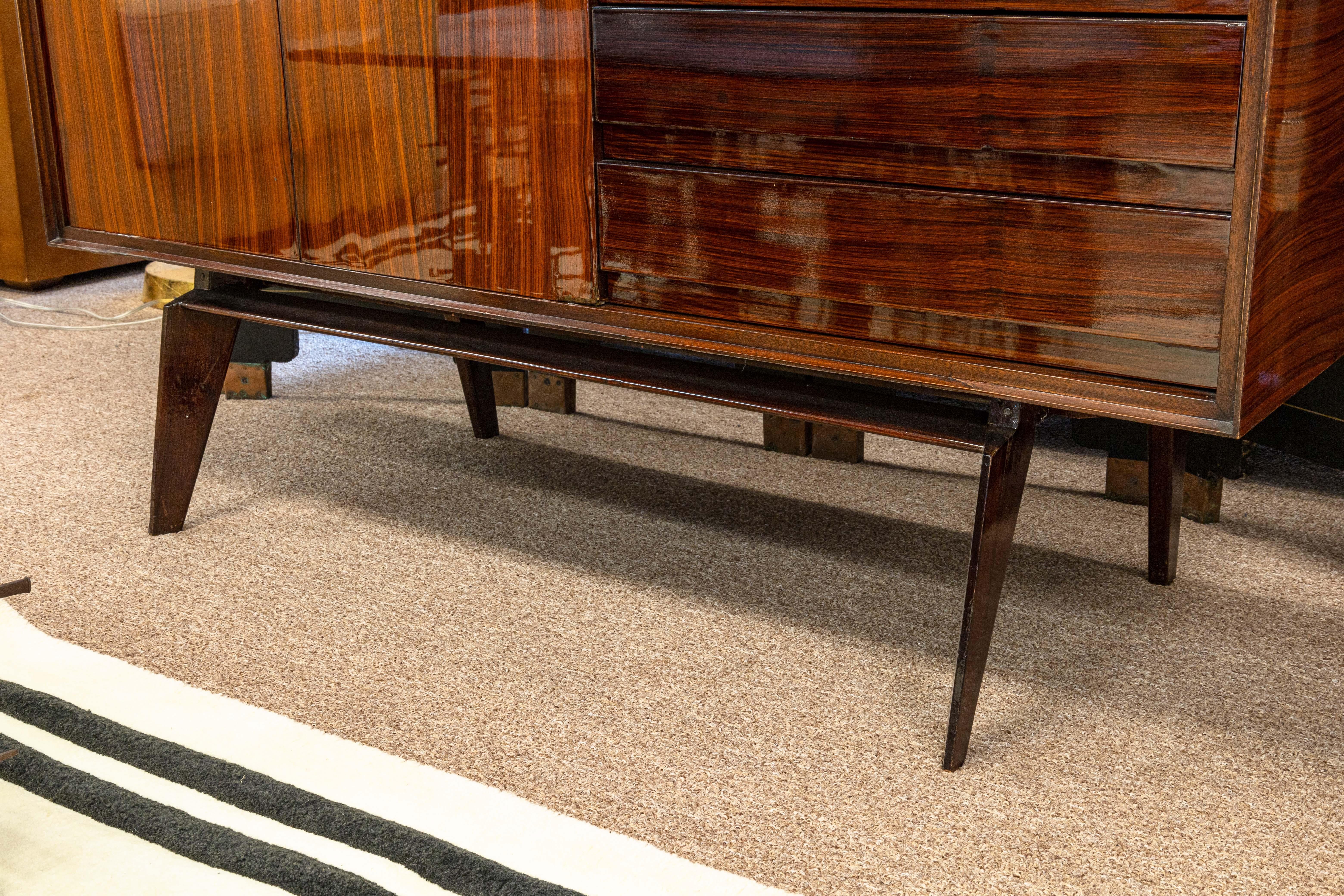 Credenza Edmondo Palutari per Vittorio Dassi 1960 Mid Century Modern Cabinet in vendita 6
