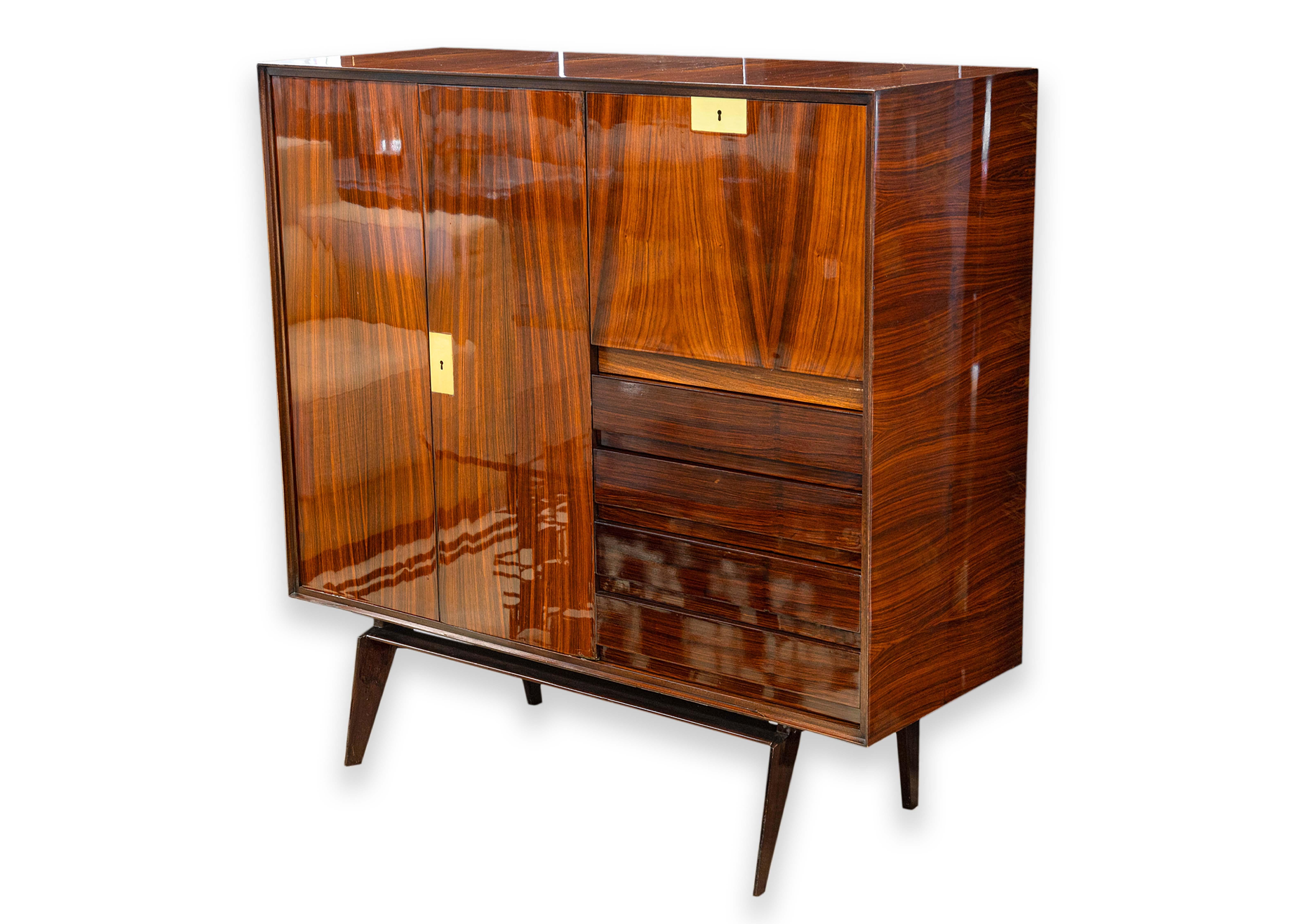 Credenza Edmondo Palutari per Vittorio Dassi 1960 Mid Century Modern Cabinet in vendita 8