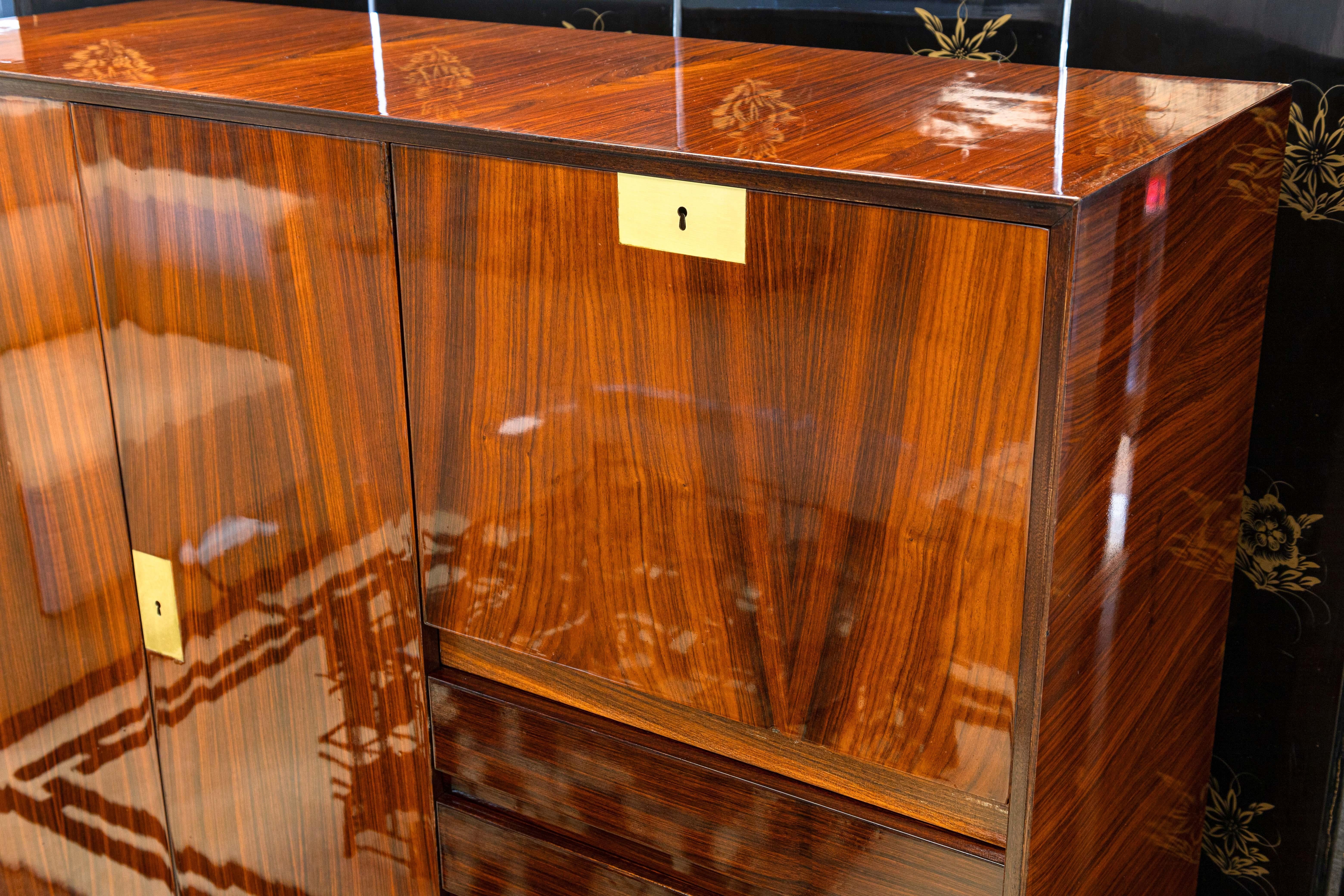 Italiano Credenza Edmondo Palutari per Vittorio Dassi 1960 Mid Century Modern Cabinet in vendita