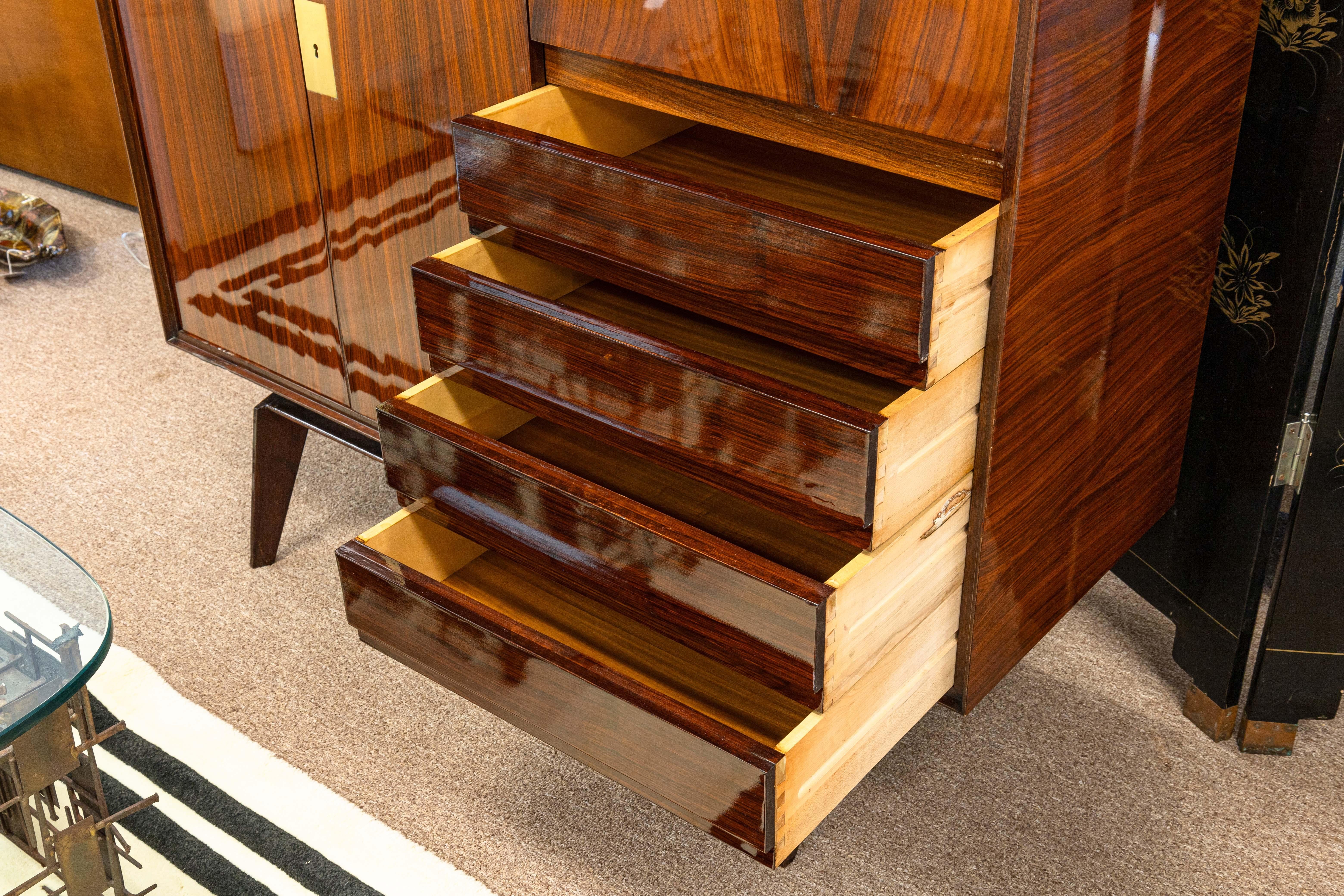 Credenza Edmondo Palutari per Vittorio Dassi 1960 Mid Century Modern Cabinet in vendita 1