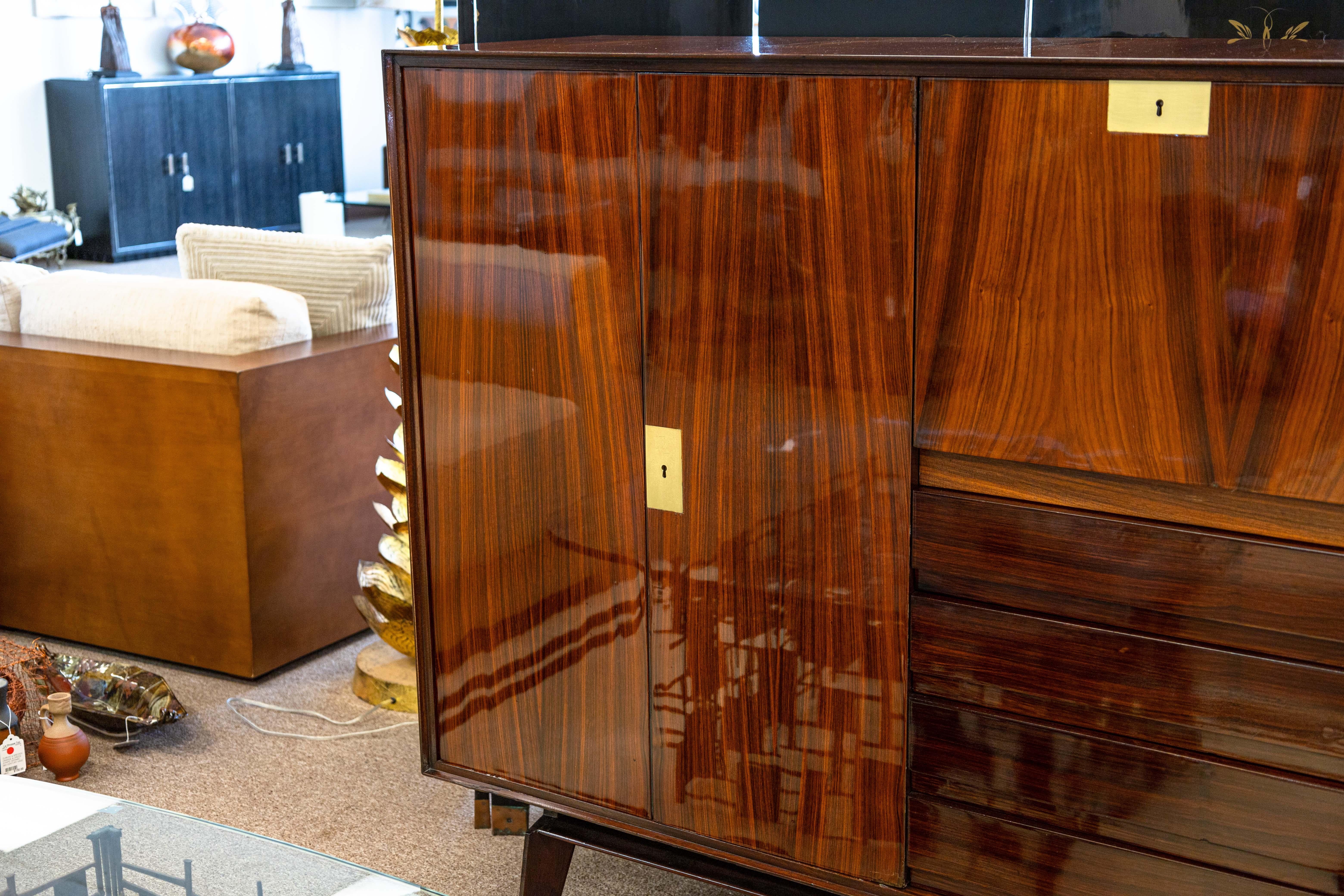 Credenza Edmondo Palutari per Vittorio Dassi 1960 Mid Century Modern Cabinet in vendita 2
