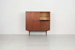 Edmondo Palutari Teak Highboard, Made by Dassi Mobili Interni, 1960s