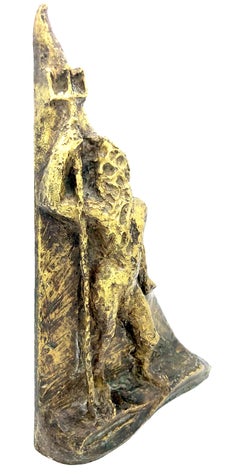 Edmont Moirignot Paris Sculpture Poseidon Neptun Trident Bronze