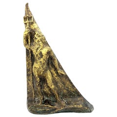 Edmont Moirignot Paris Sculpture Poseidon Neptune Trident Bronze