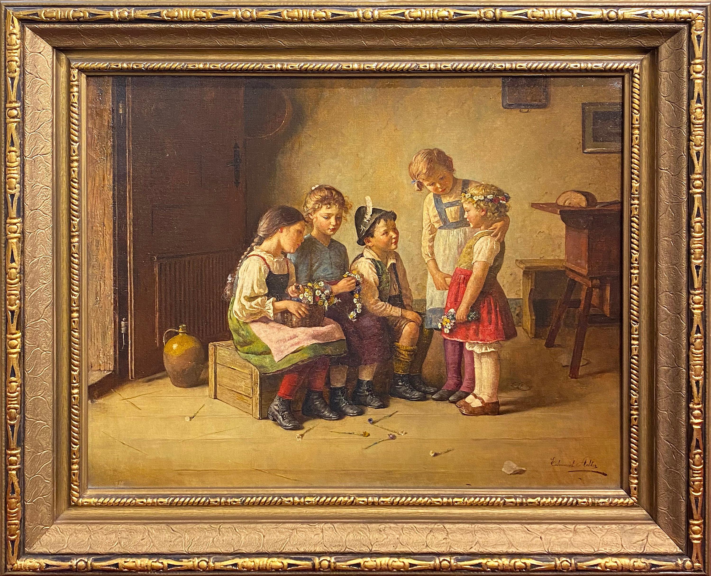 Presenting the Bouquet - Painting by Edmund Adler