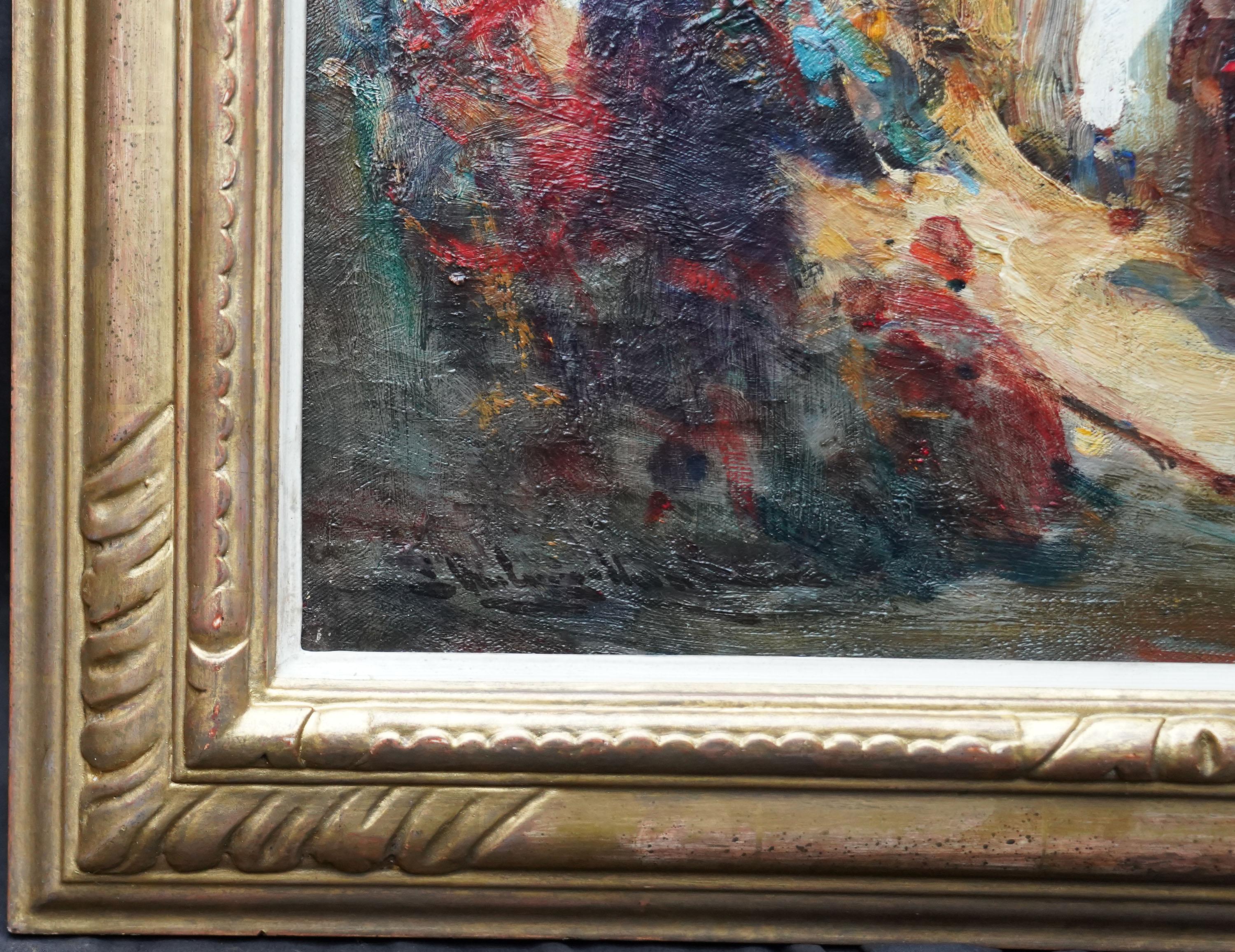 Hayy a la Meca - Pintura al óleo figurativa de arte orientalista impresionista británico en venta 4