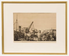 Edmund Blampied (1886-1966) - Gerahmte Radierung des frühen 20. Jahrhunderts, San Sebastian