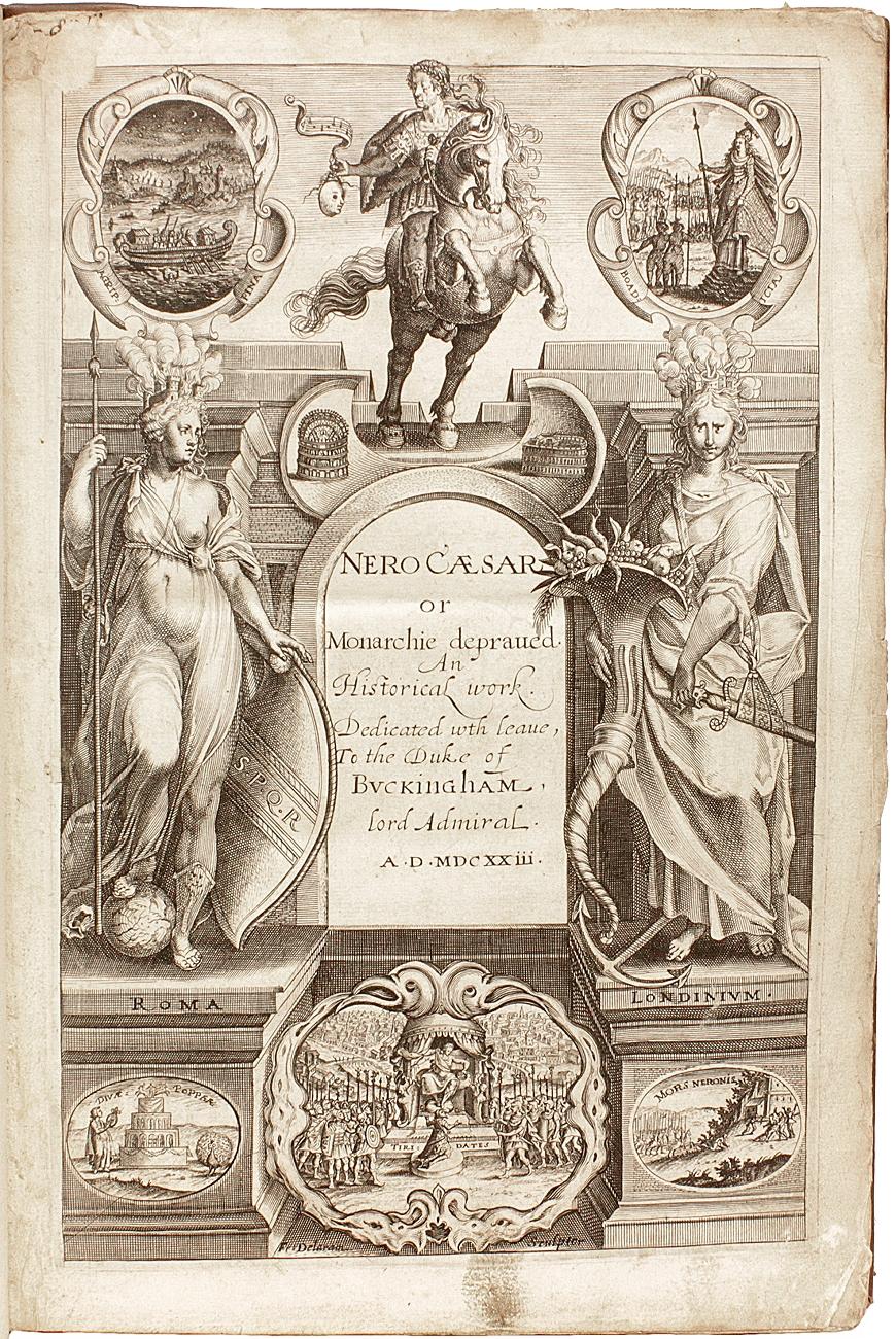 Début du XVIIe siècle Edmund BOLTON. Nero Caesar, ou Monarchie dépravée - Première édition - 1624 en vente