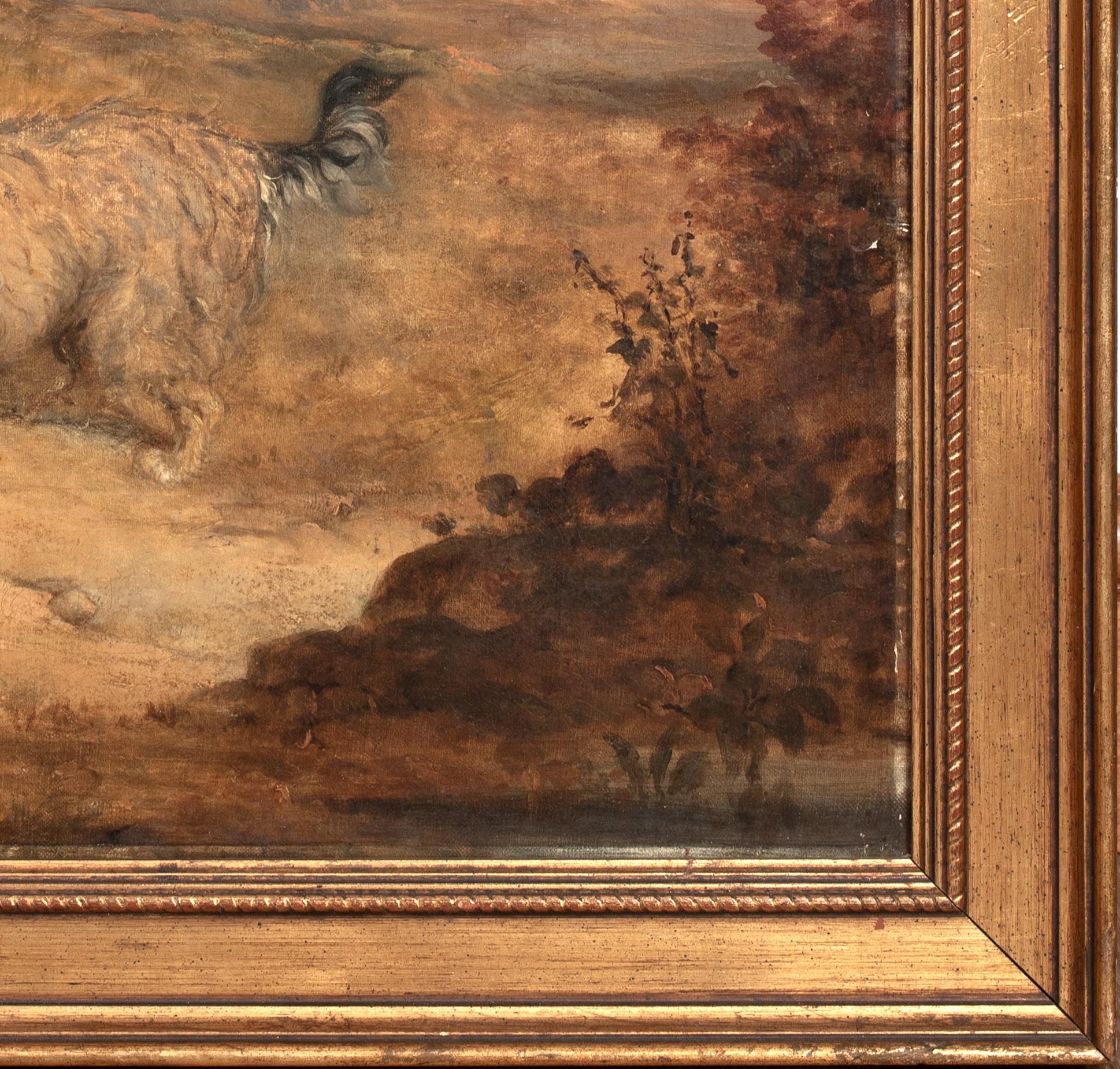 Portrait Of A Dandy Dinmont, 19th Century

attributed to Edmund BRISTOW (1787-1876)

19th Century portrait of a Dandy Dinmont, oil on canvas attributed to Edmund Bristow. Excellent quality early sample of the breed ratting in an open landscape.